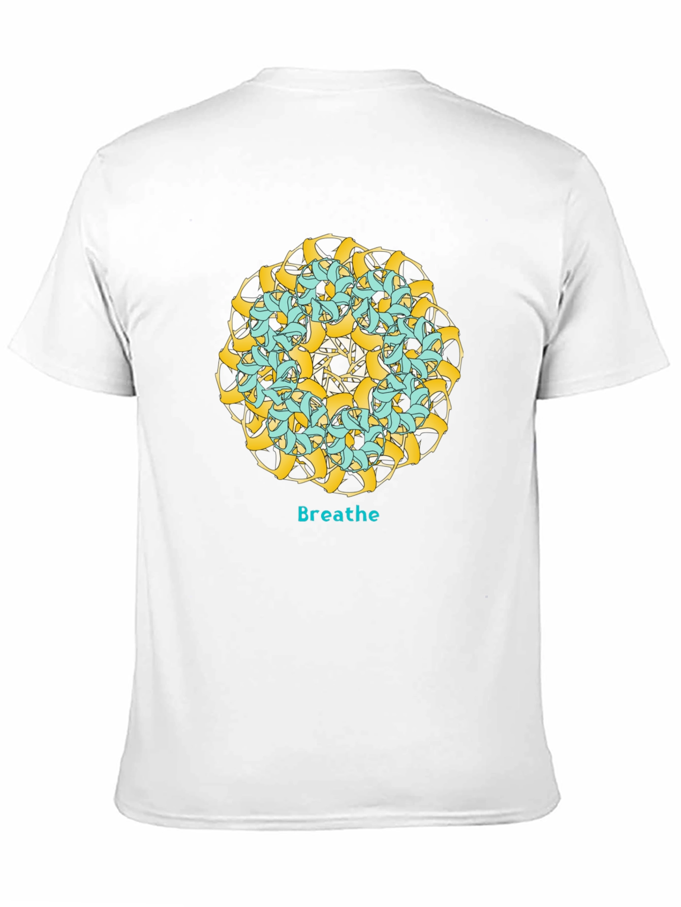 Breathe Mandala Graphic Black T-Shirt