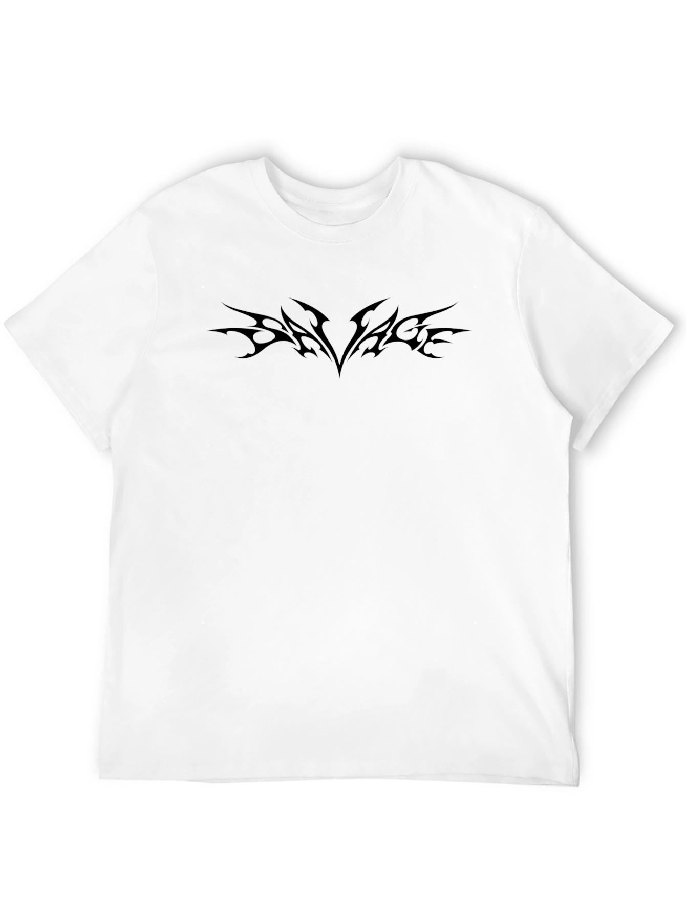 Edgy Tribal Style Black T-Shirt