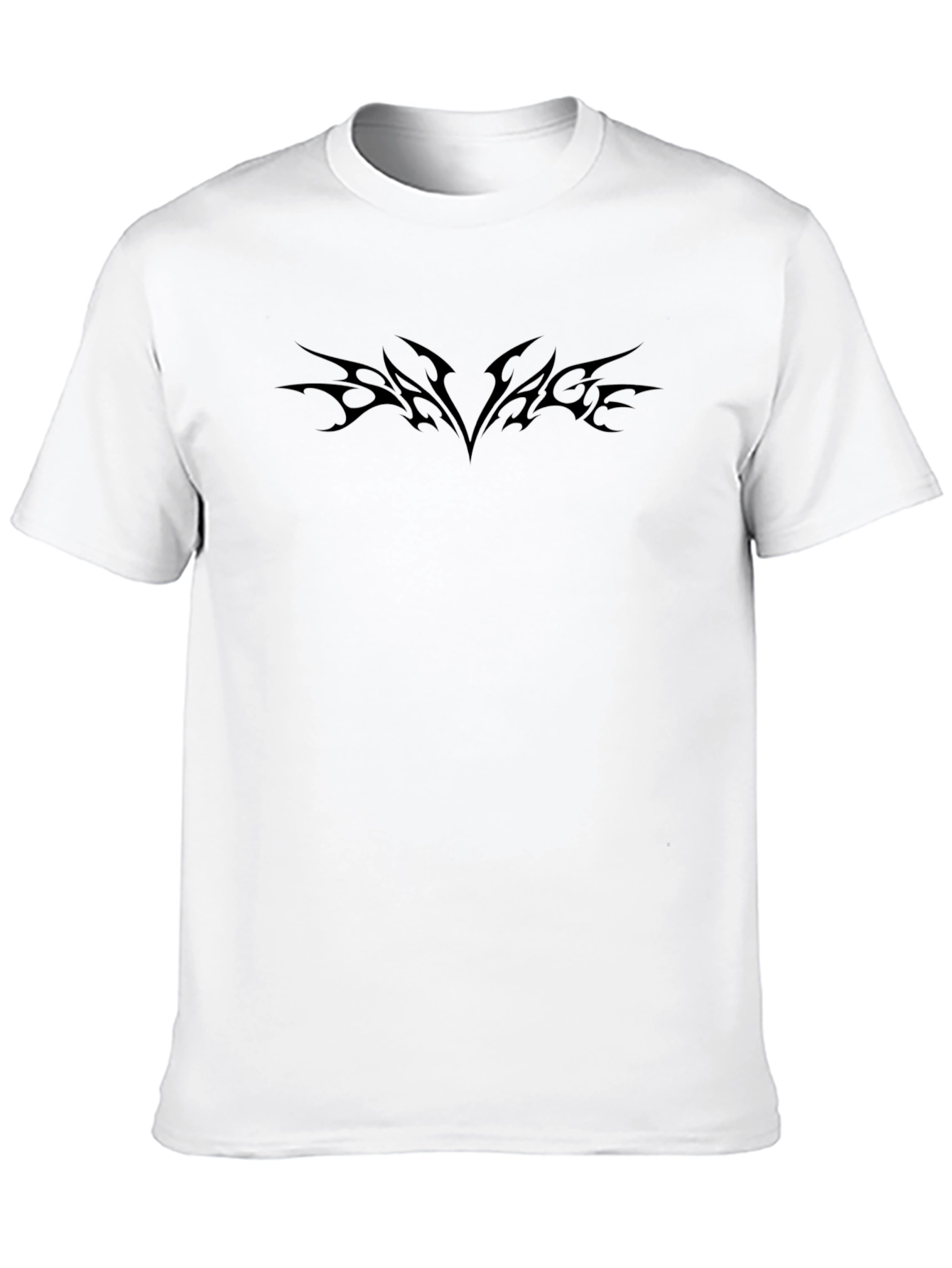 Edgy Tribal Style Black T-Shirt