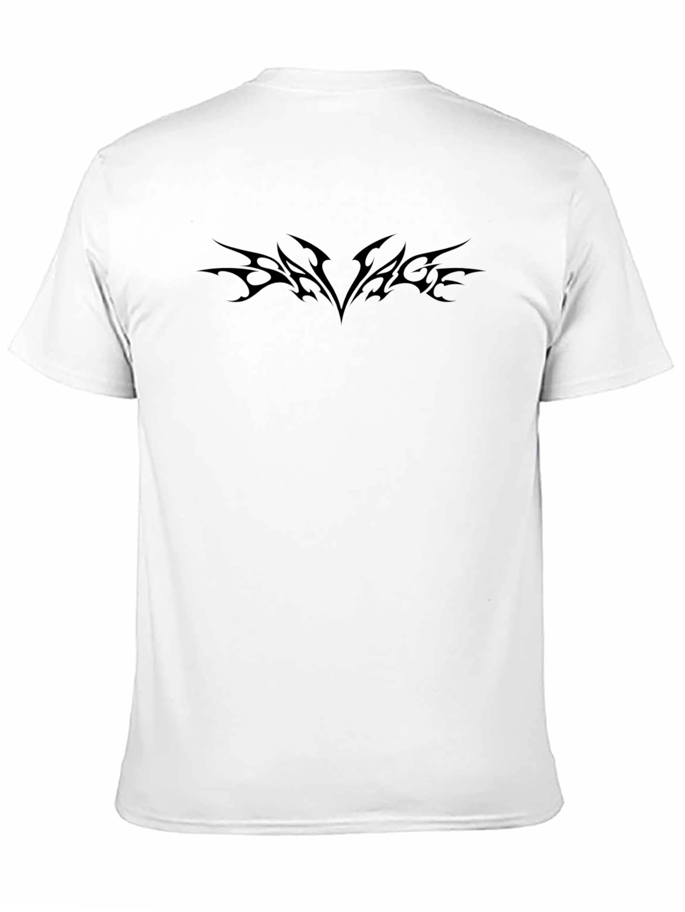 Edgy Tribal Style Black T-Shirt