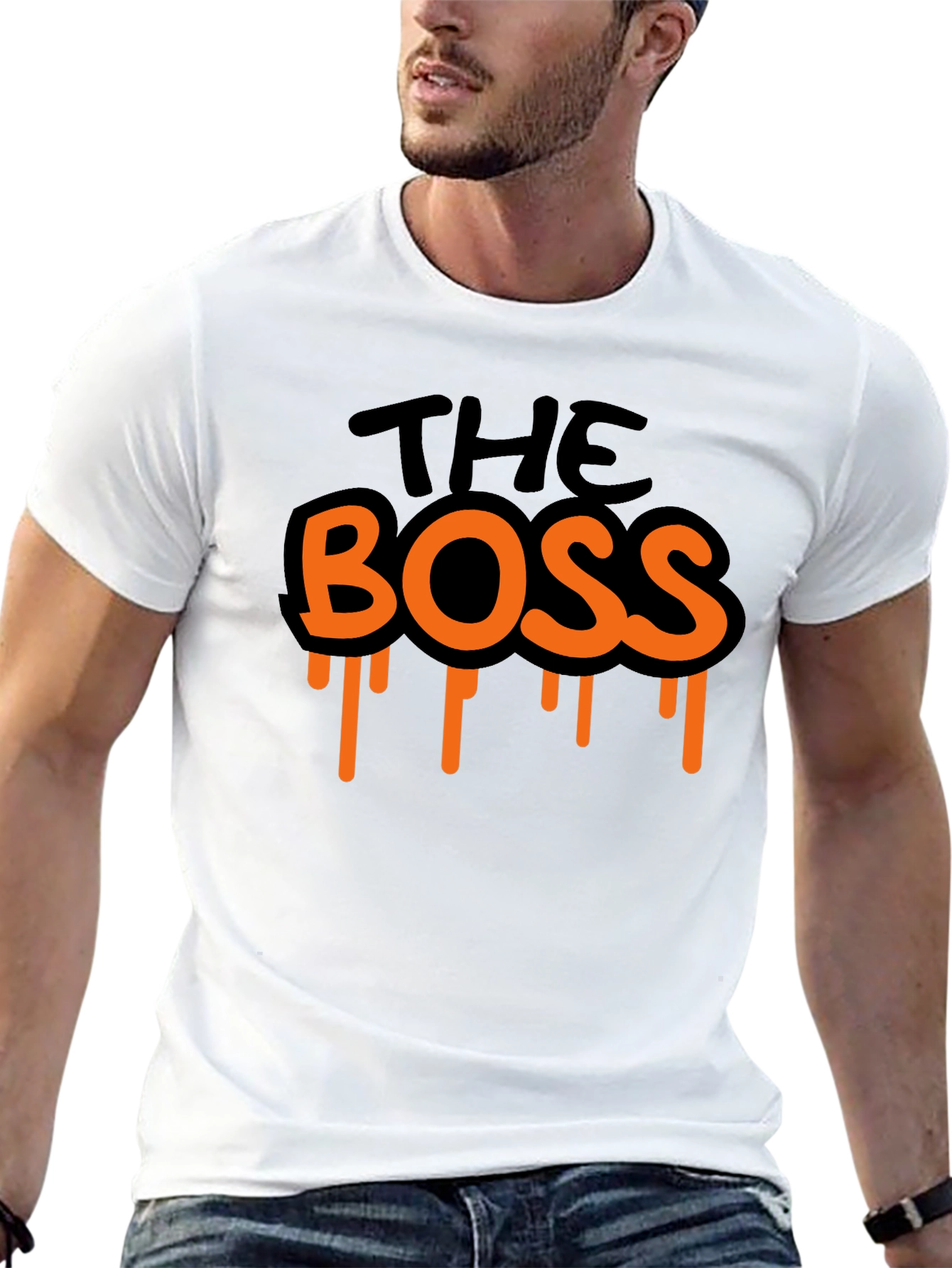 The Boss T-Shirt Black Graphic Tee