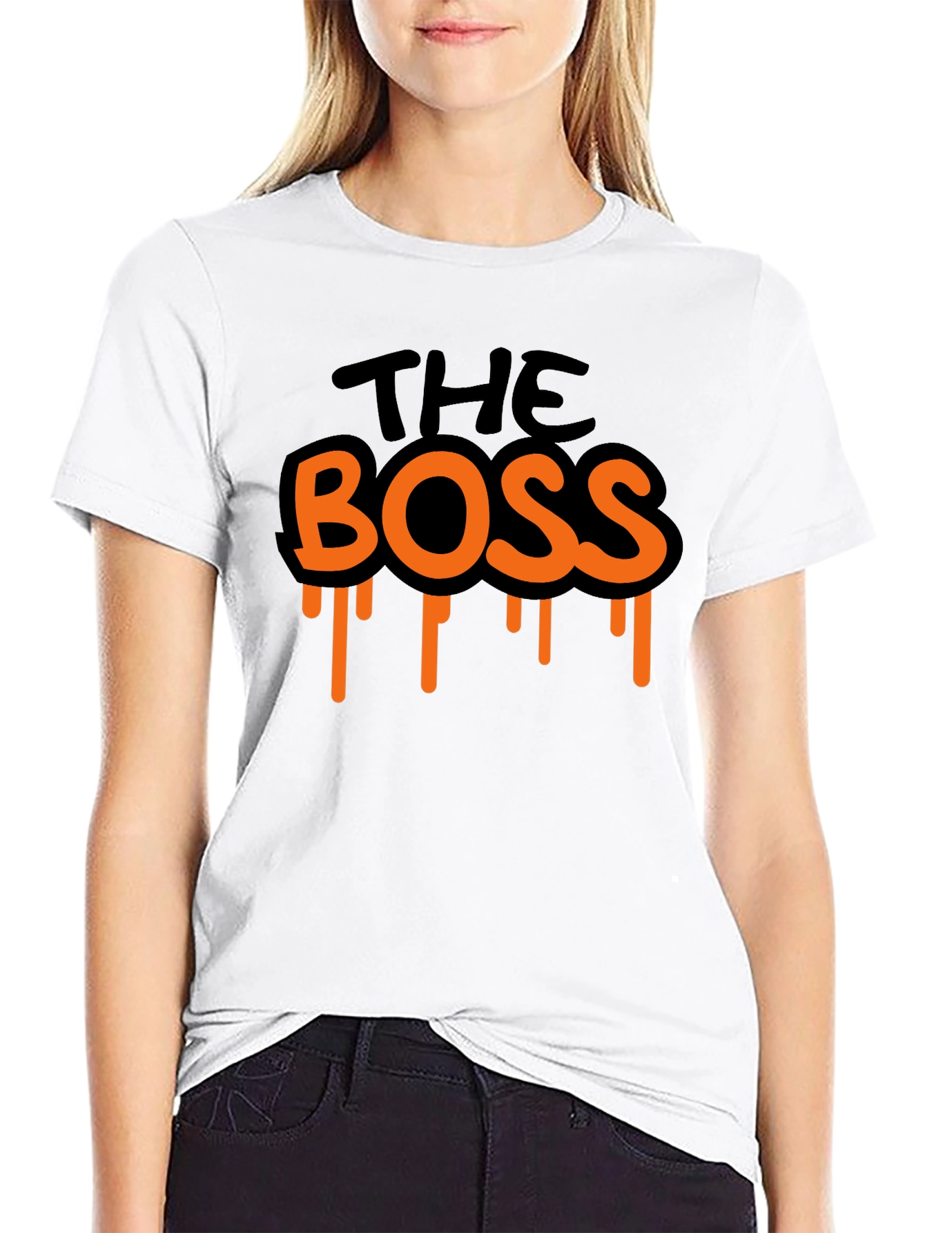 The Boss T-Shirt Black Graphic Tee