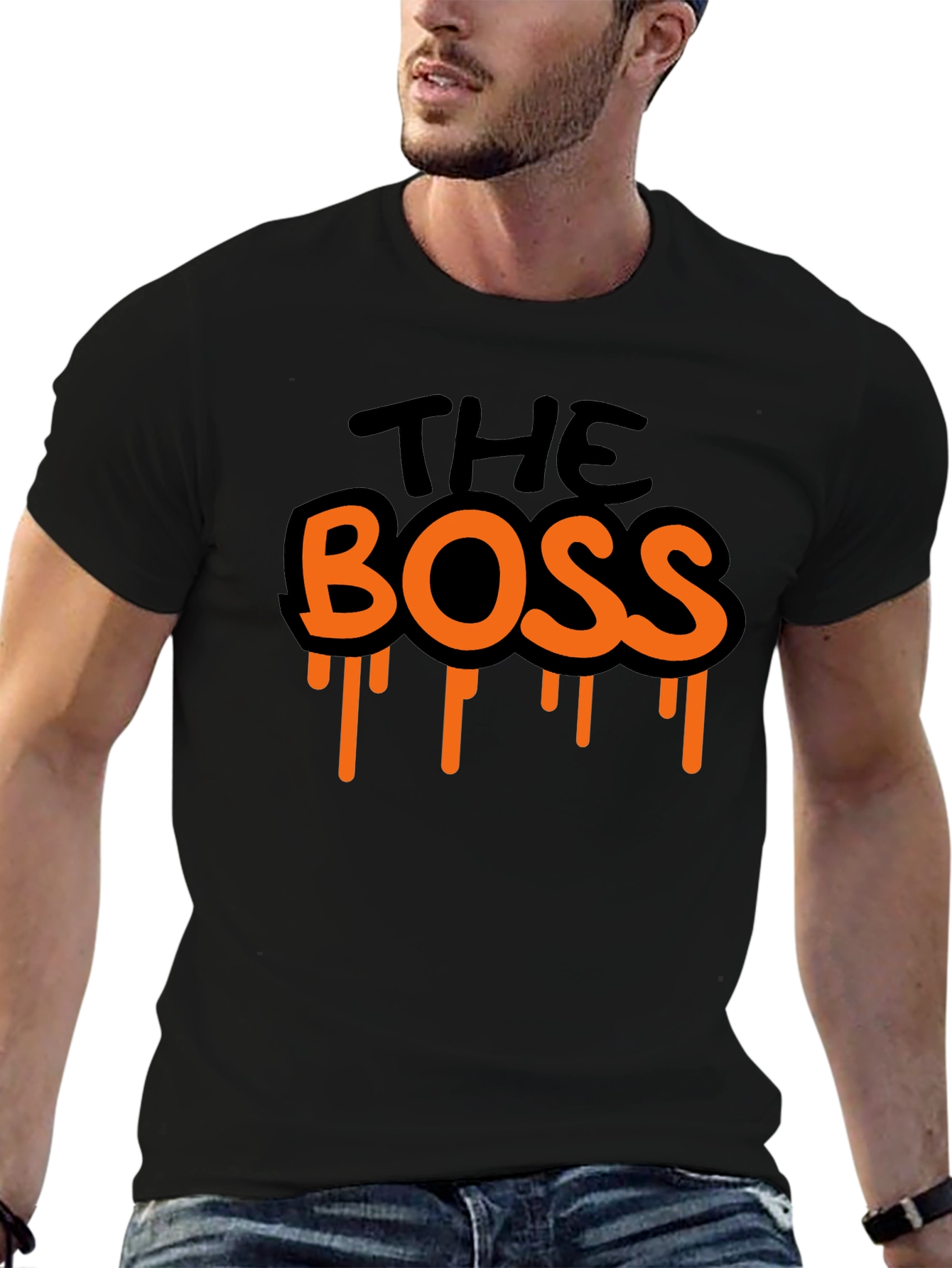 The Boss T-Shirt Black Graphic Tee
