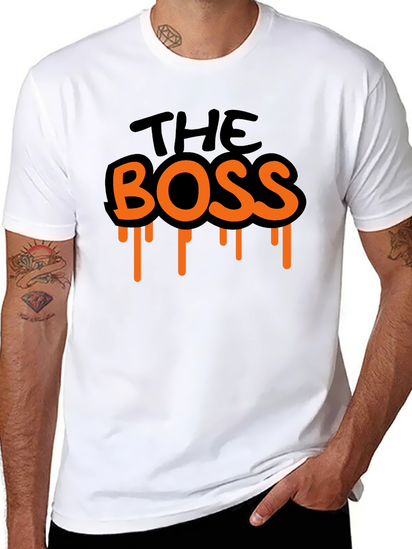 The Boss T-Shirt Black Graphic Tee