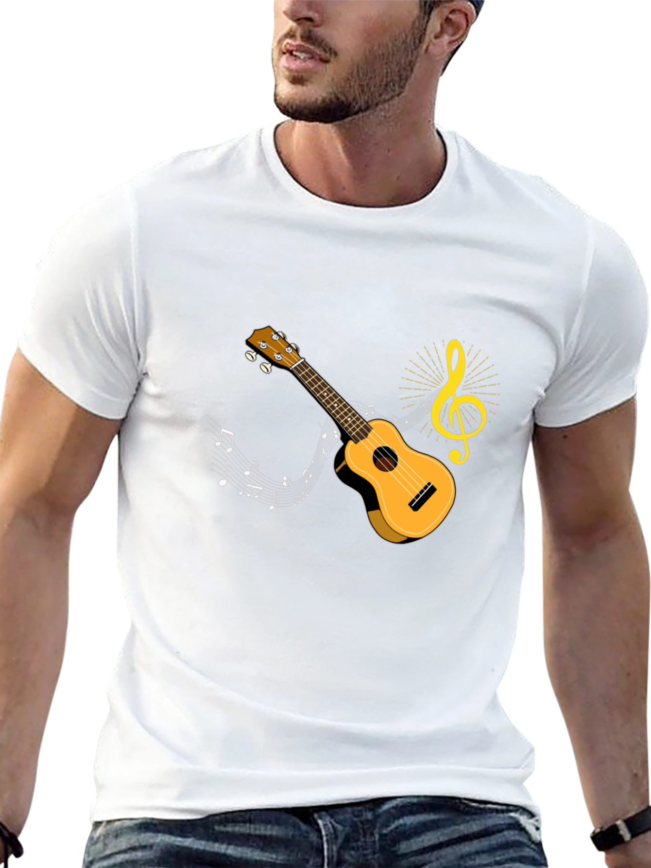 Musical Ukulele Graphic T-Shirt