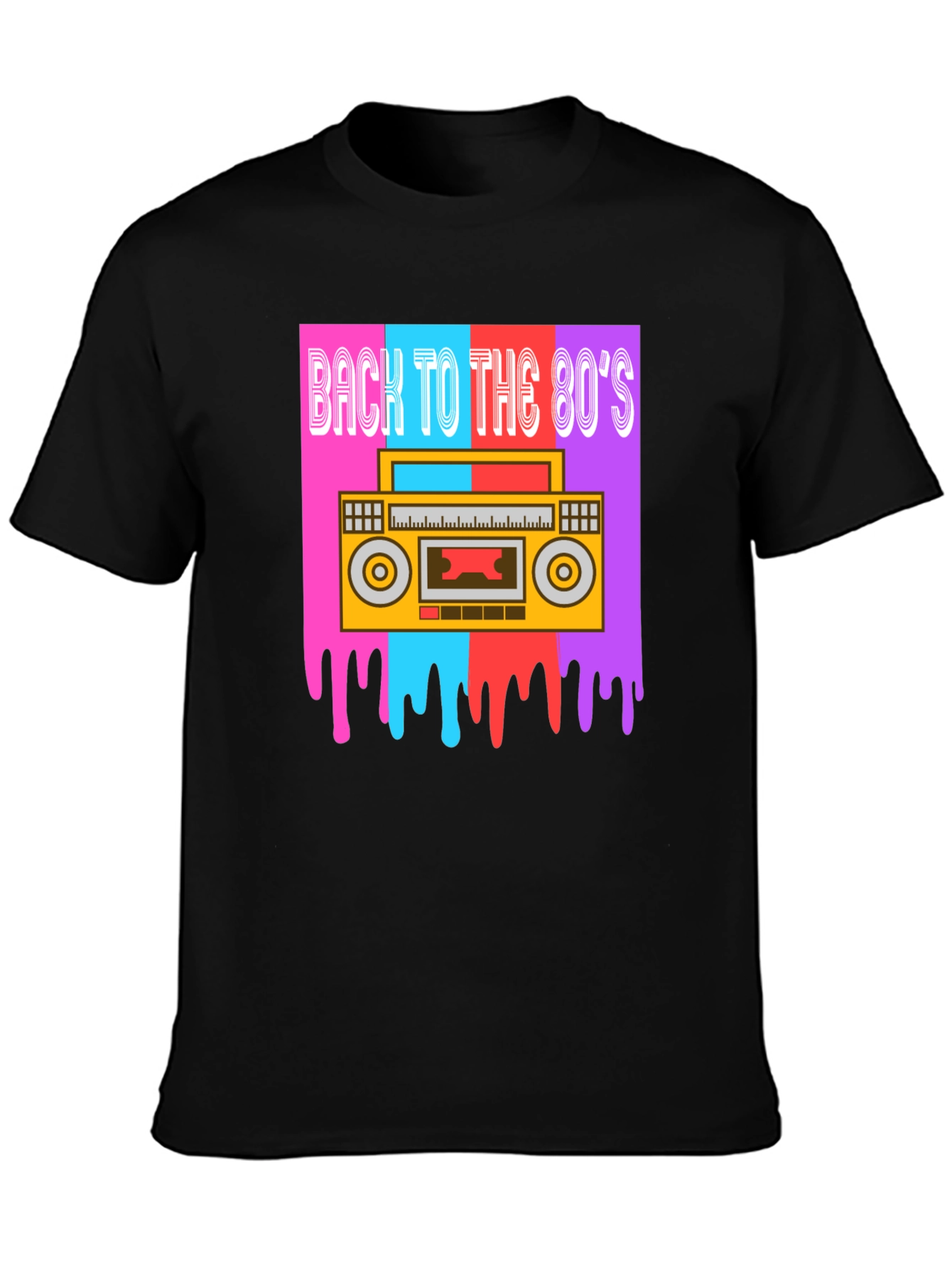 Retro 80s Boombox Graphic Tee