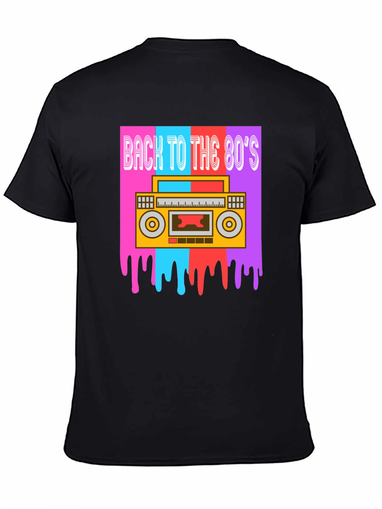Retro 80s Boombox Graphic Tee