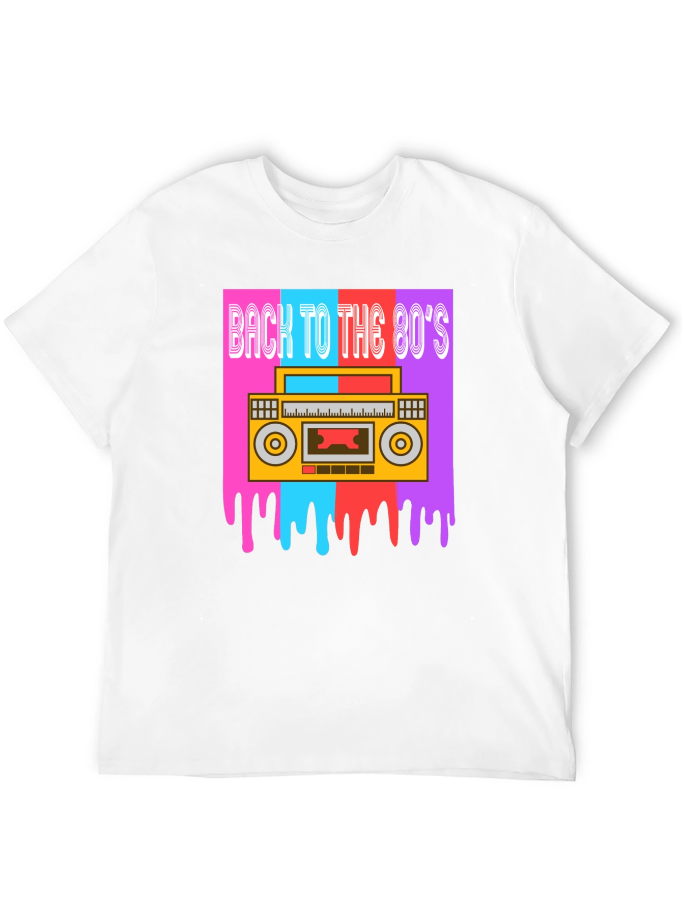 Retro 80s Boombox Graphic Tee