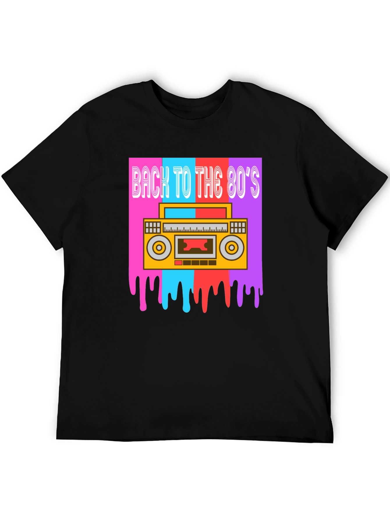Retro 80s Boombox Graphic Tee