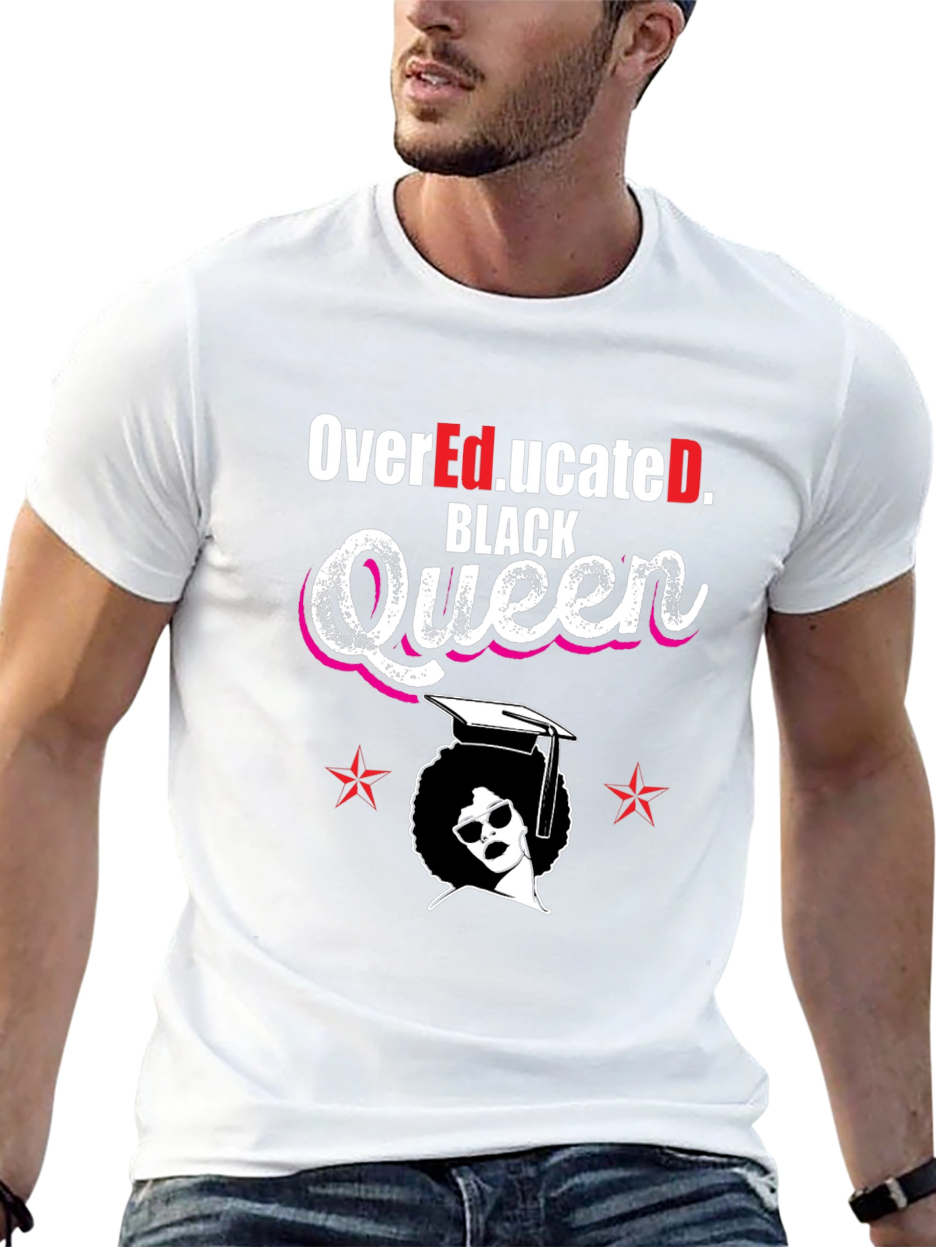 Over Educated Black Queen T-Shirt