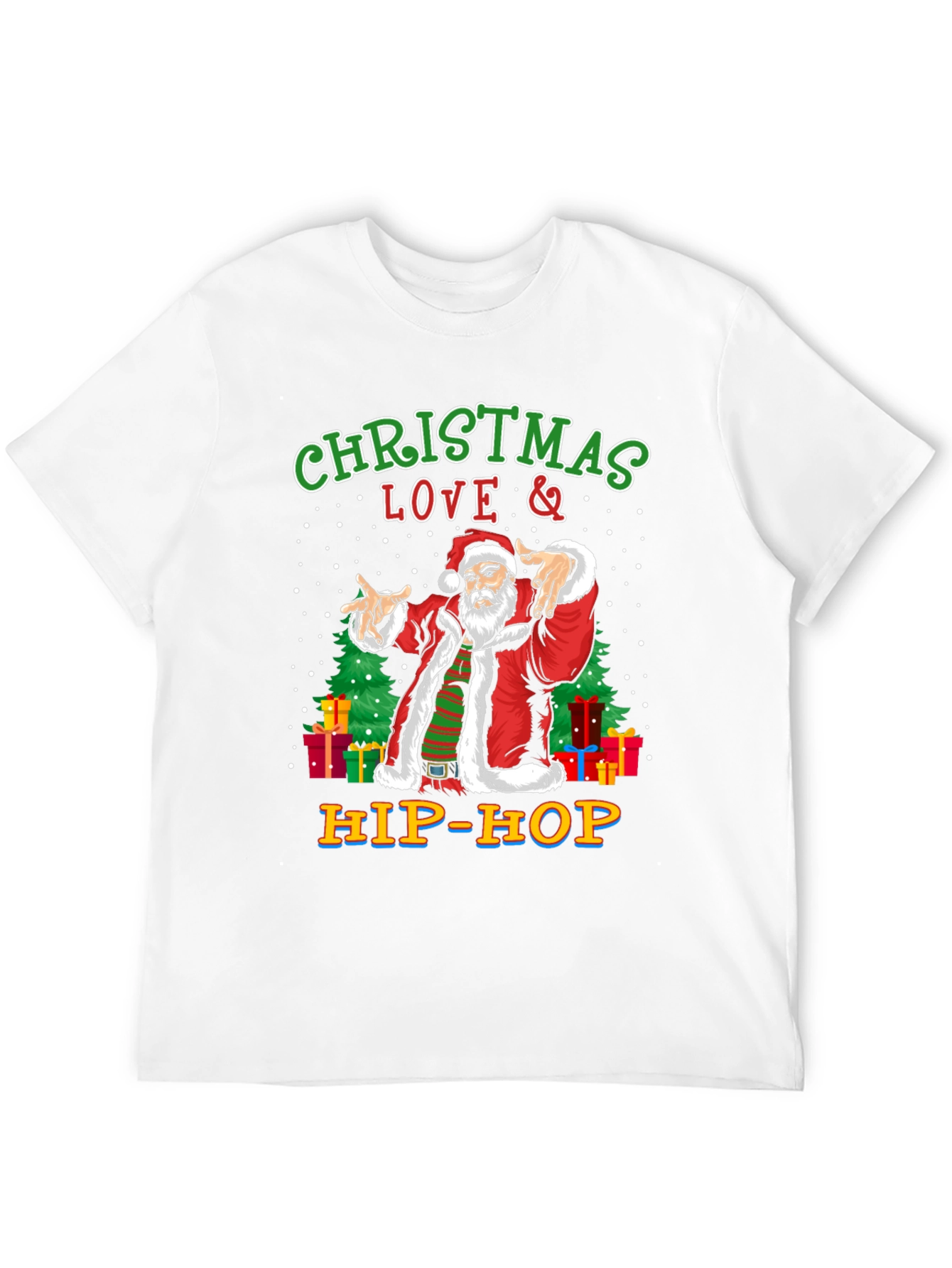 Christmas Love & Hip-Hop Santa T-Shirt