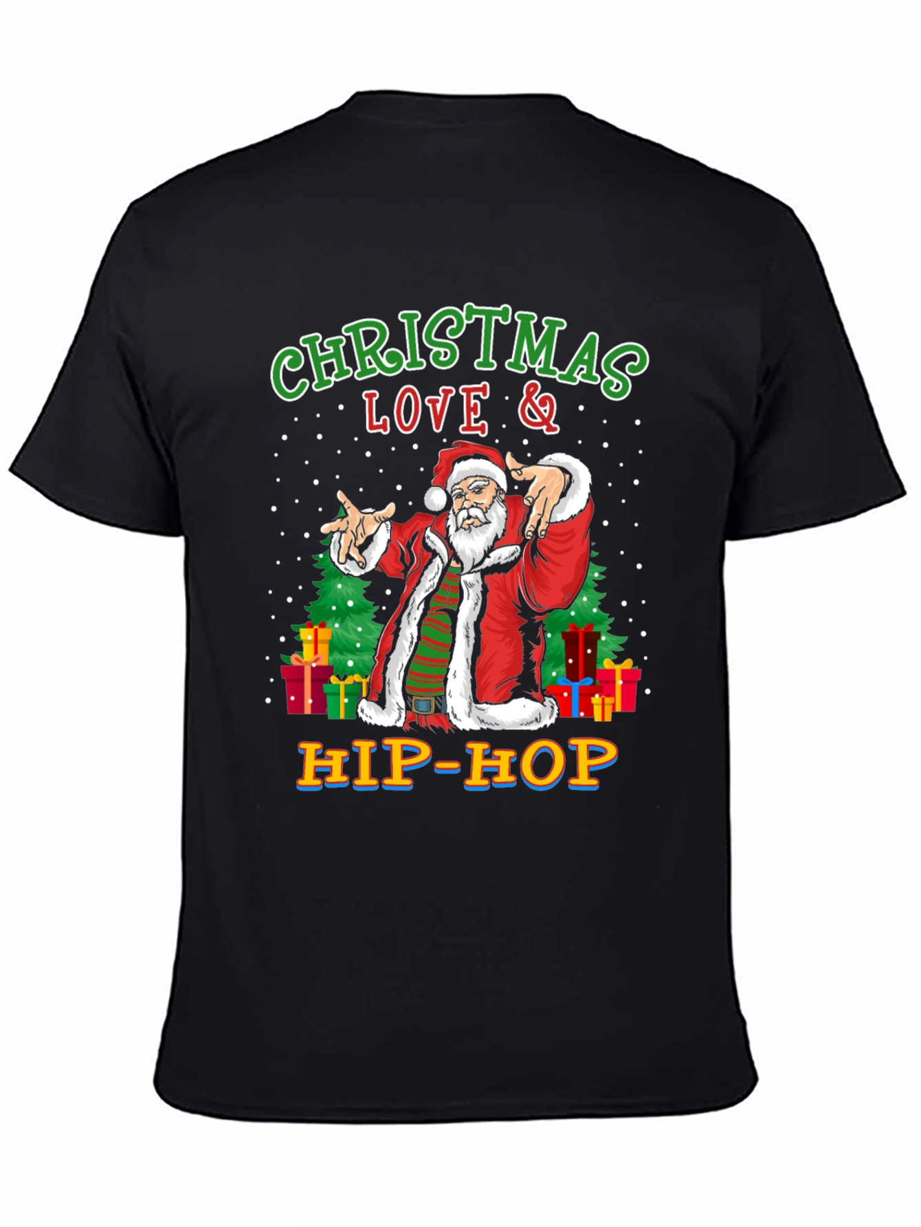 Christmas Love & Hip-Hop Santa T-Shirt