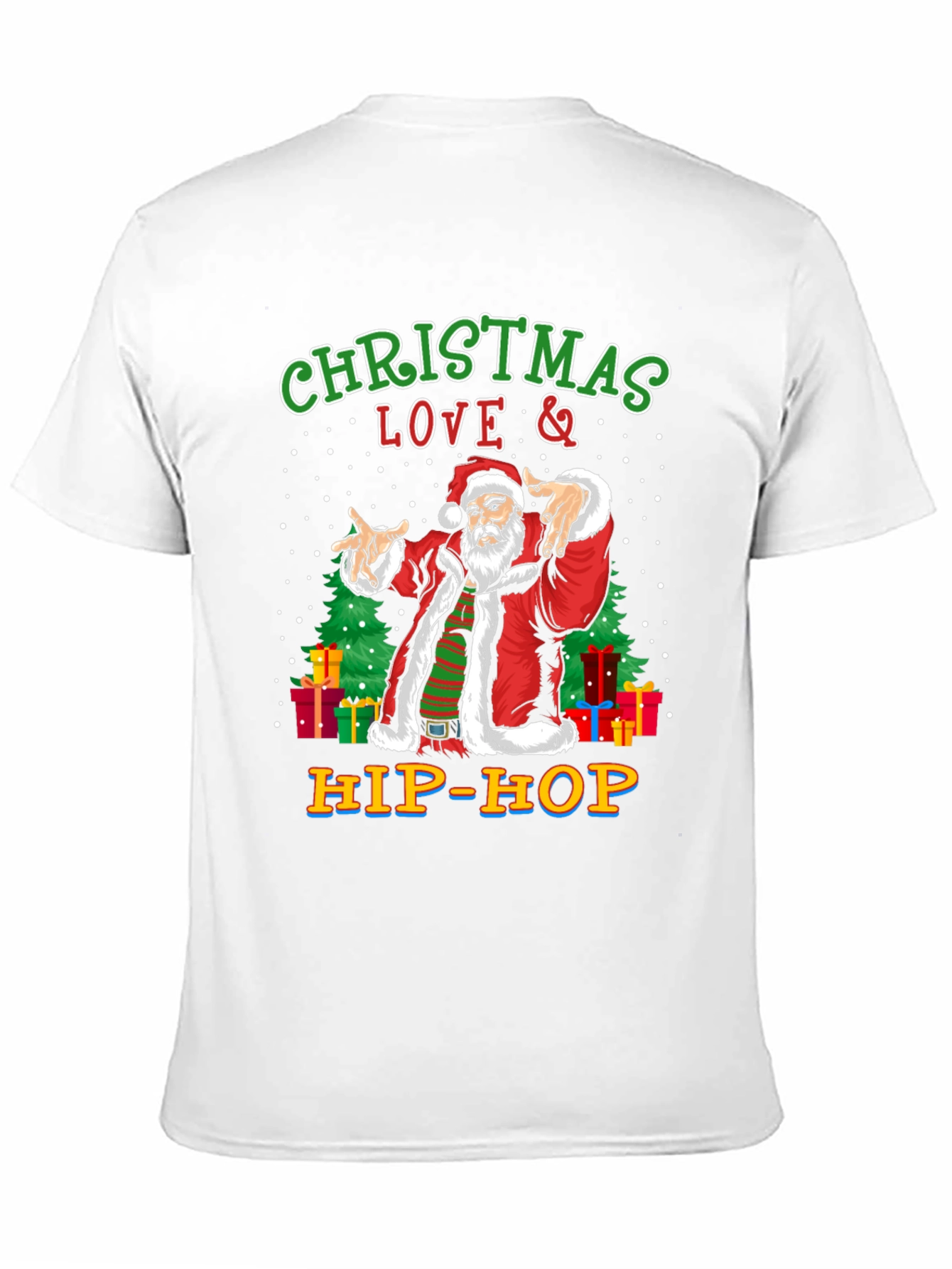 Christmas Love & Hip-Hop Santa T-Shirt