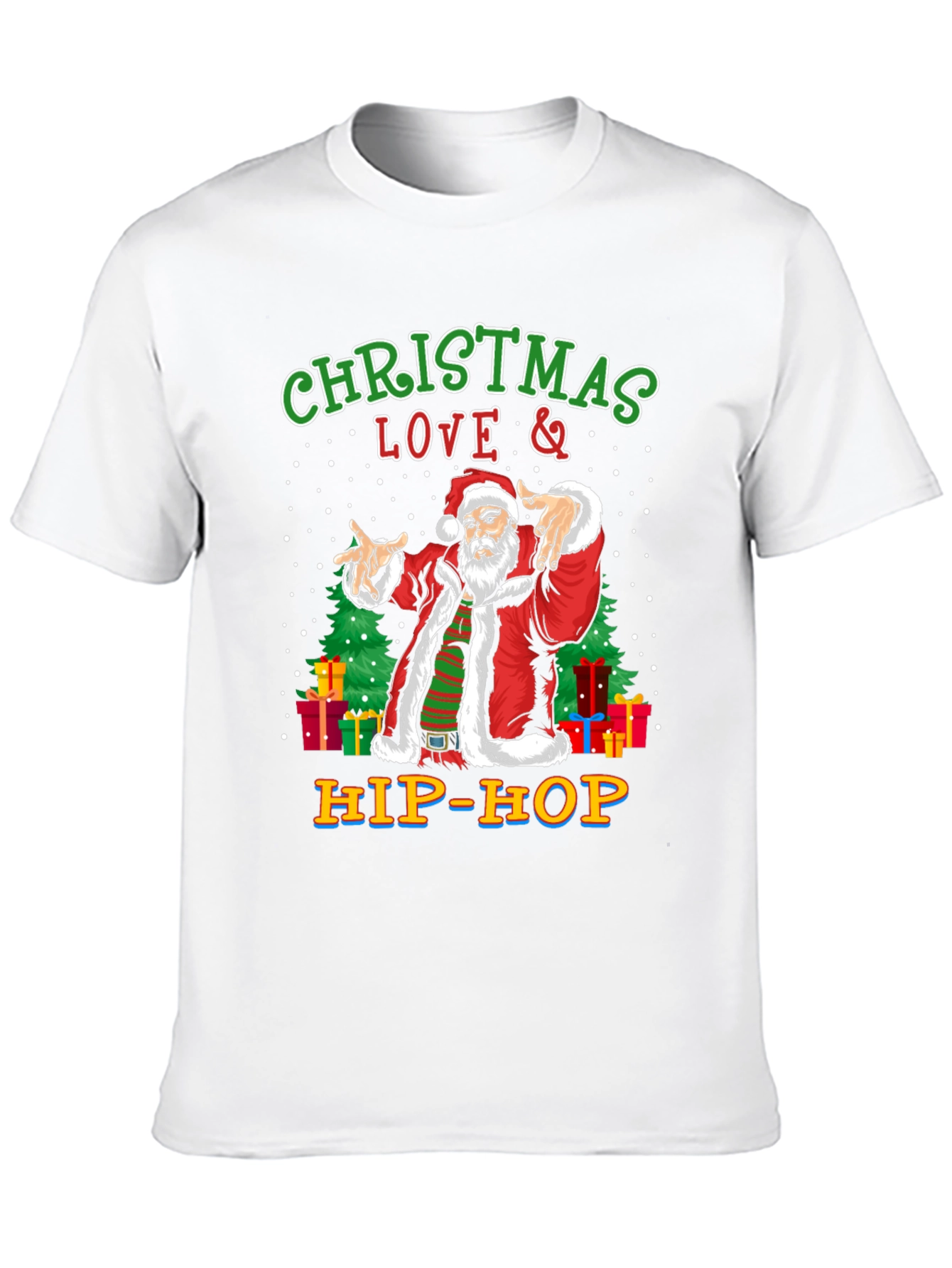 Christmas Love & Hip-Hop Santa T-Shirt