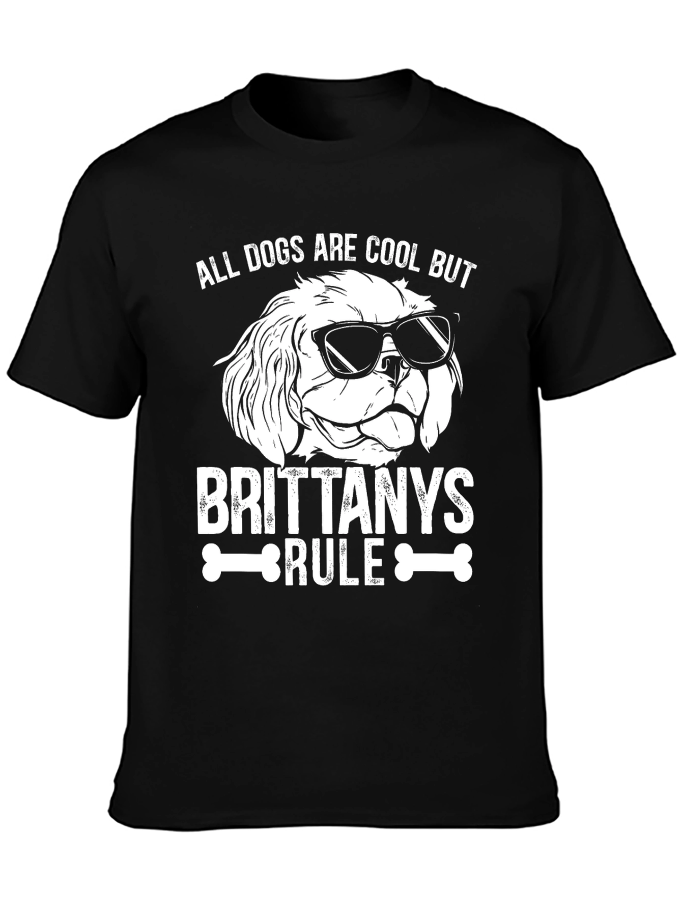 Cool Dogs Graphic T-Shirt - Brittany Spaniel Lovers