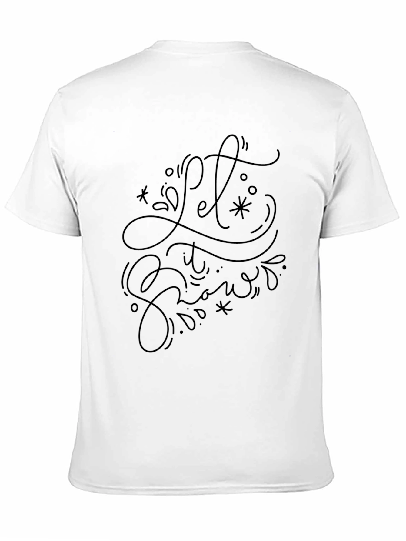 Let it Snow Black Graphic Tee