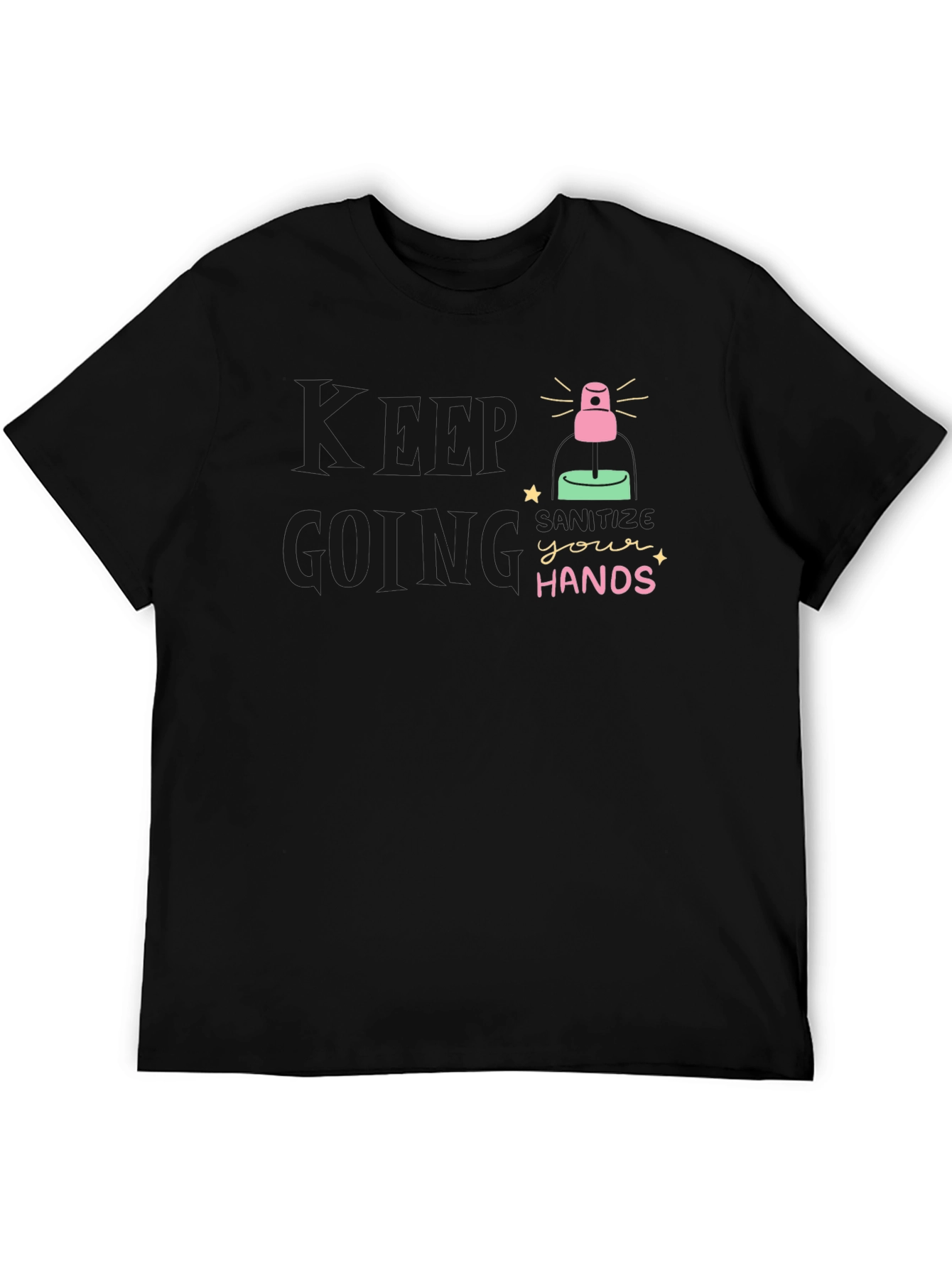 Sanitize Your Hands Black T-Shirt