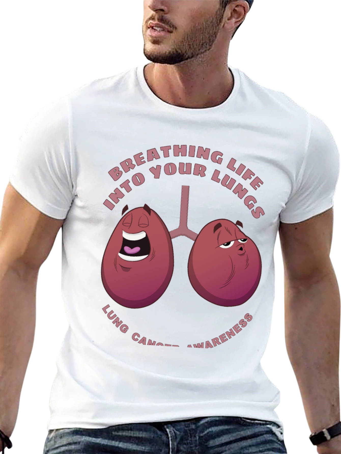Breathing Life T-Shirt Lung Cancer Awareness Tee