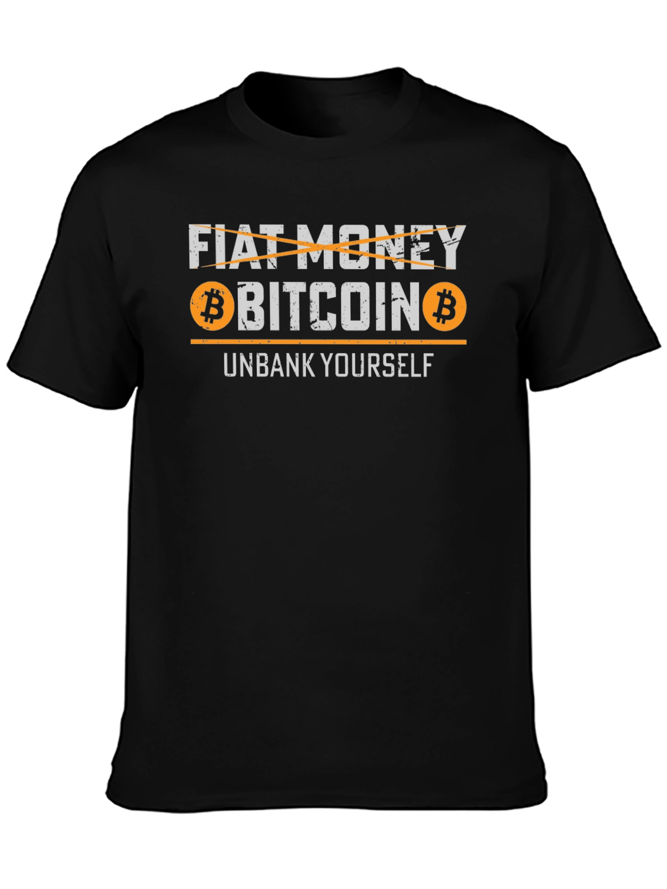 Bitcoin Unbank Yourself Black T-Shirt