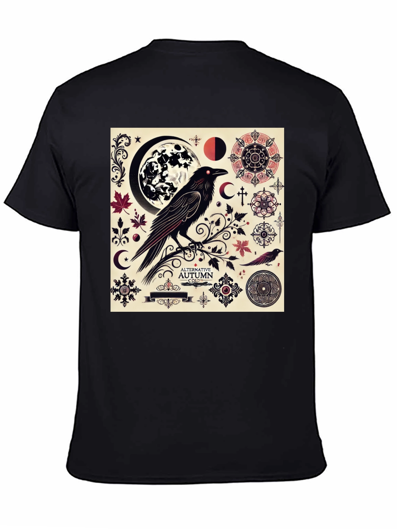 Raven Autumn Black T-Shirt