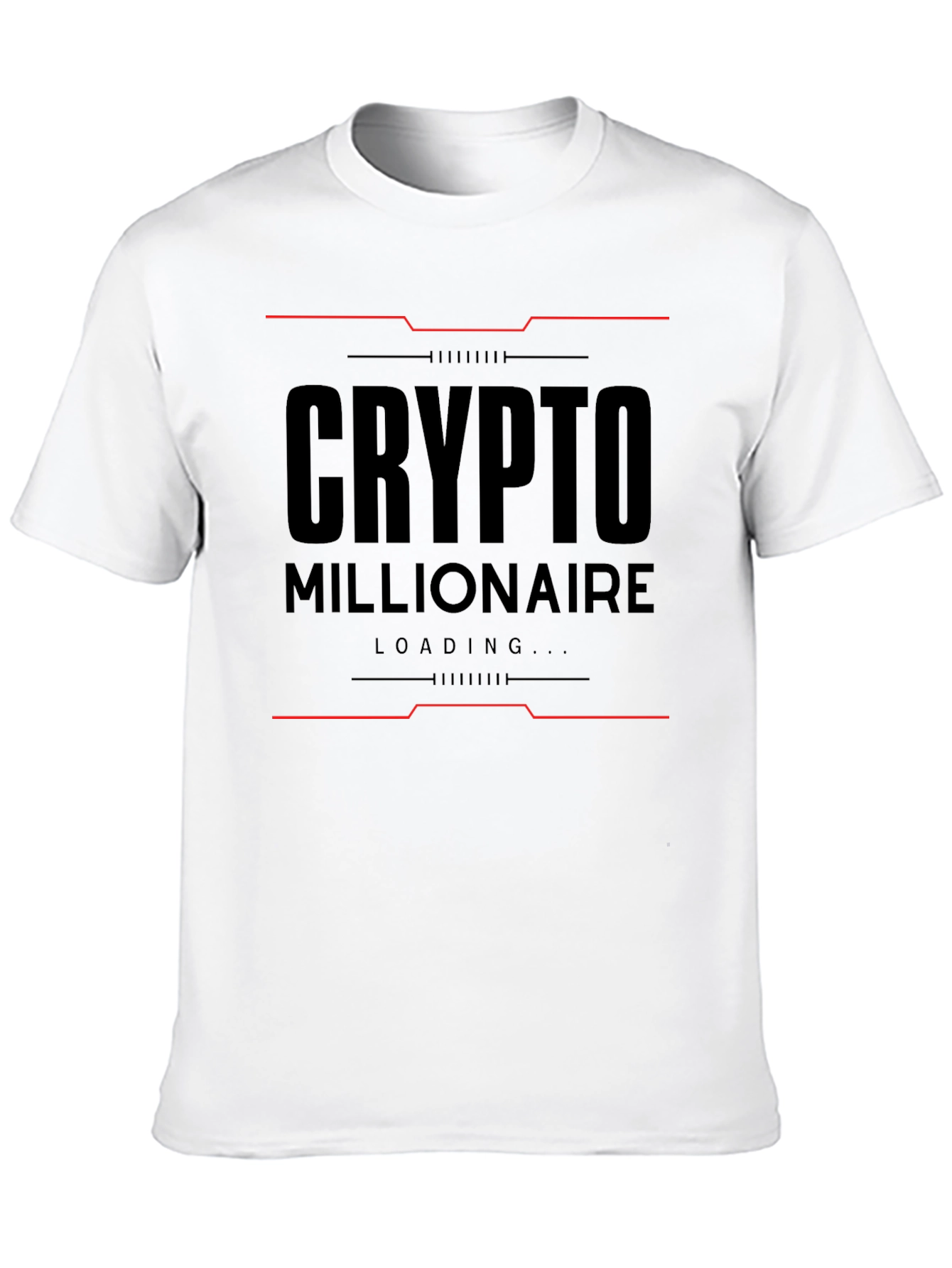 Crypto Millionaire Loading Black T-Shirt