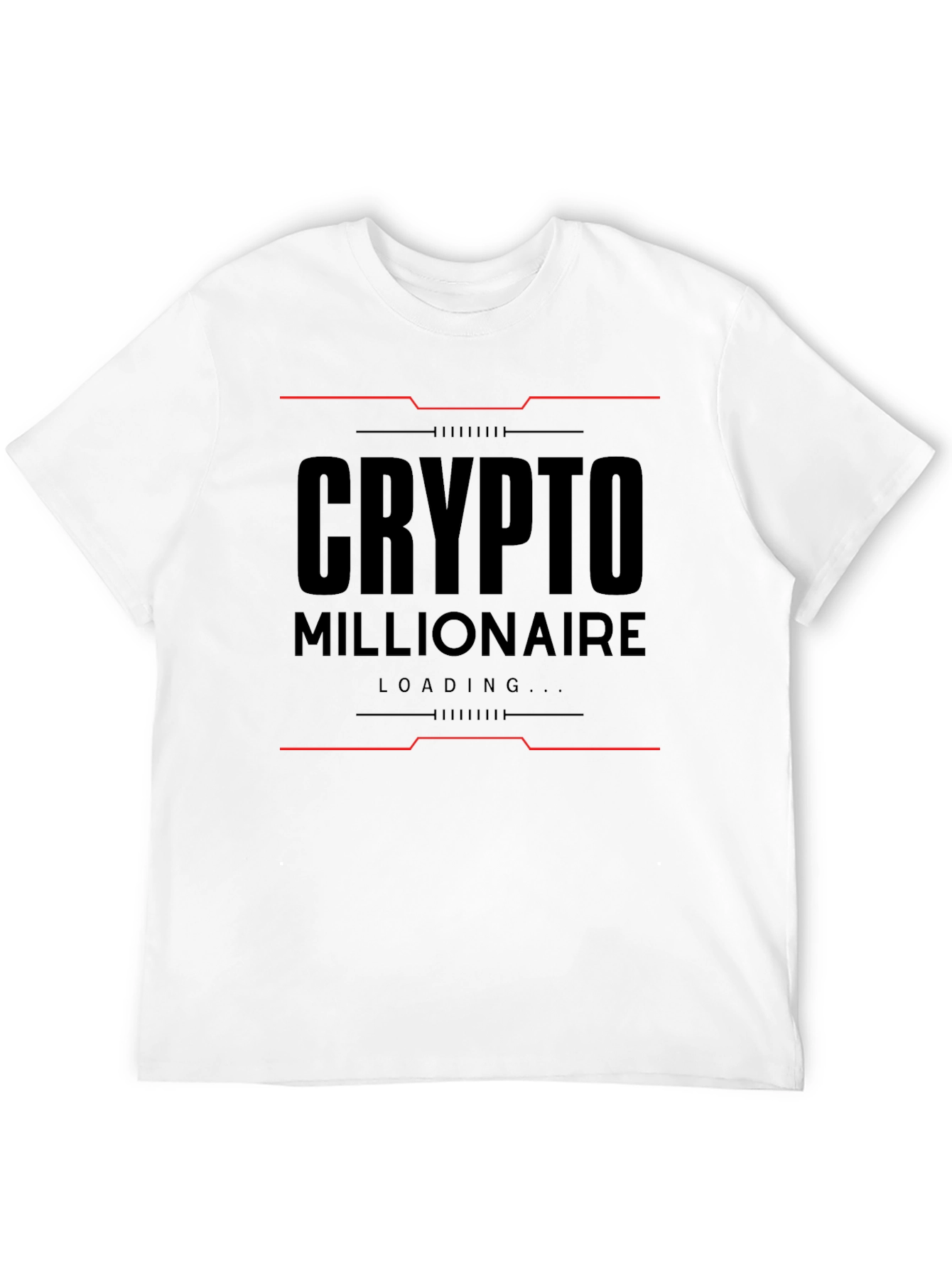Crypto Millionaire Loading Black T-Shirt