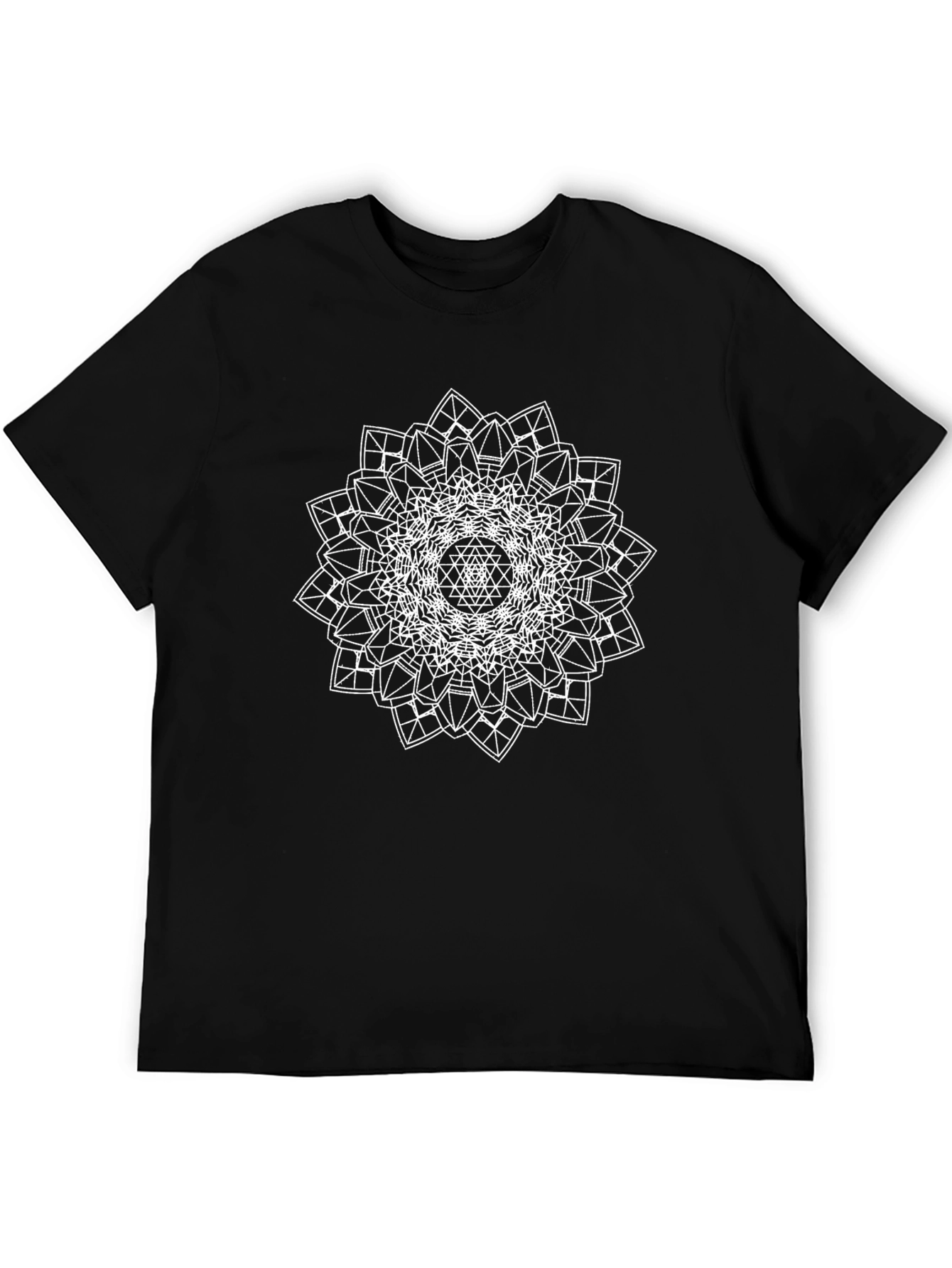 Geometric Mandala Graphic Tee - Modern Style