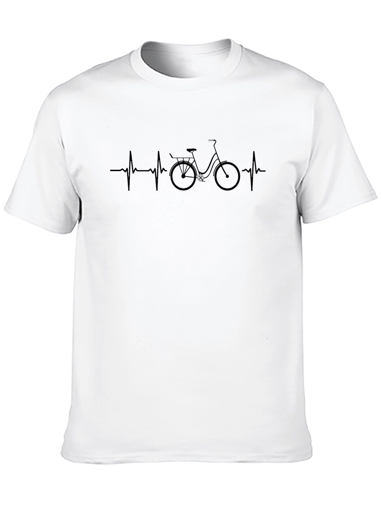Cycling Heartbeat T-Shirt - Black