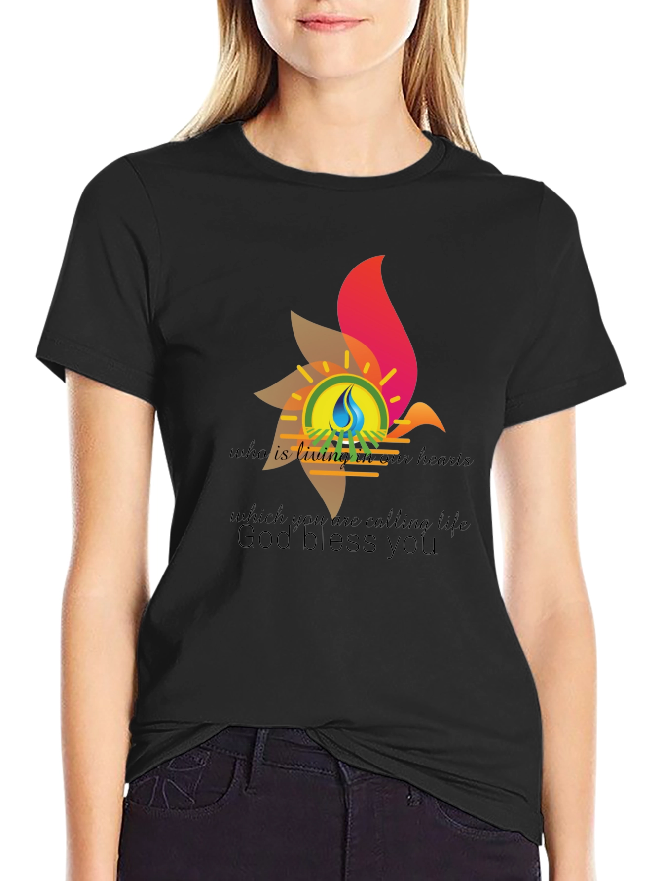 Inspirational Graphic Tee - God Bless You T-Shirt