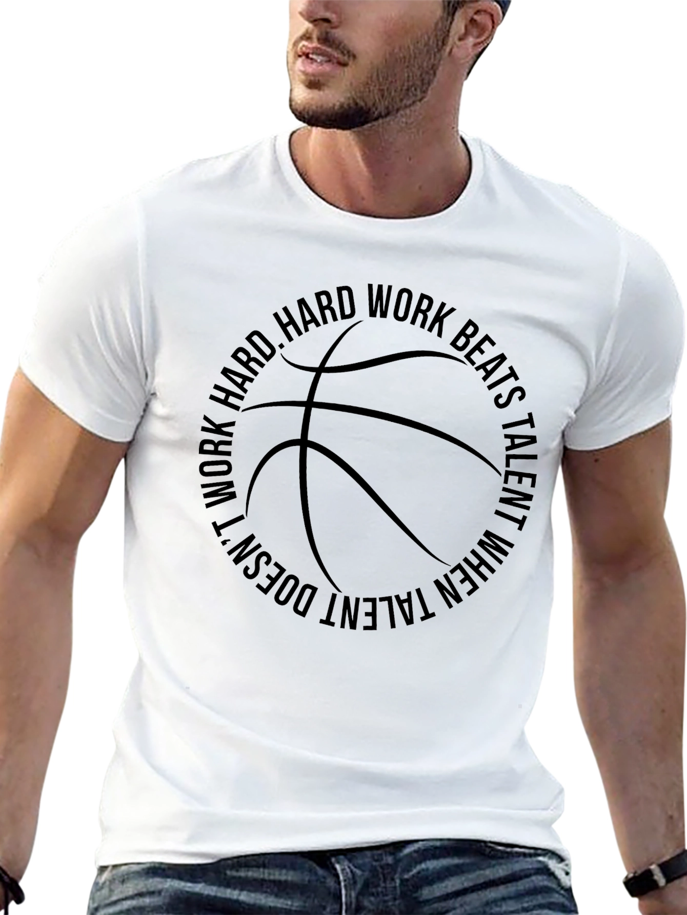 Motivational Basketball Graphic T-Shirt