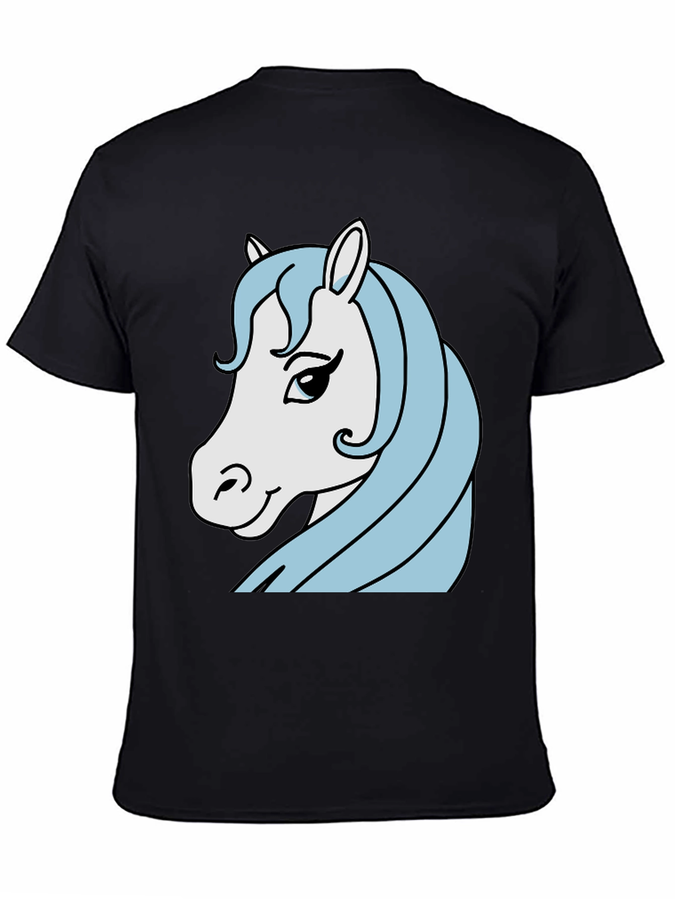 Horse Graphic Tee - Mens Black T-Shirt
