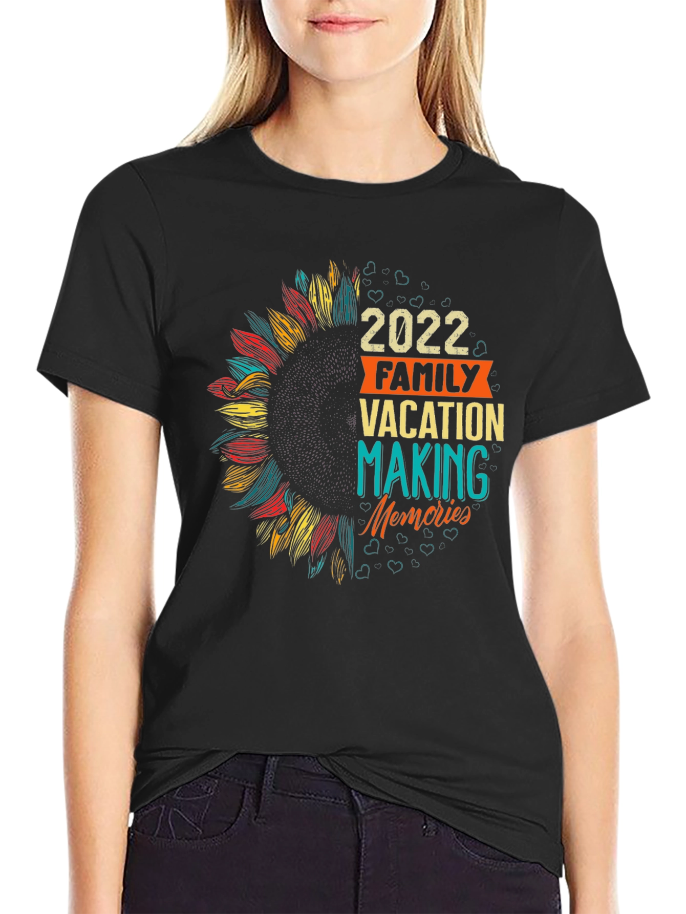 2022 Family Vacation Sunflower Tee