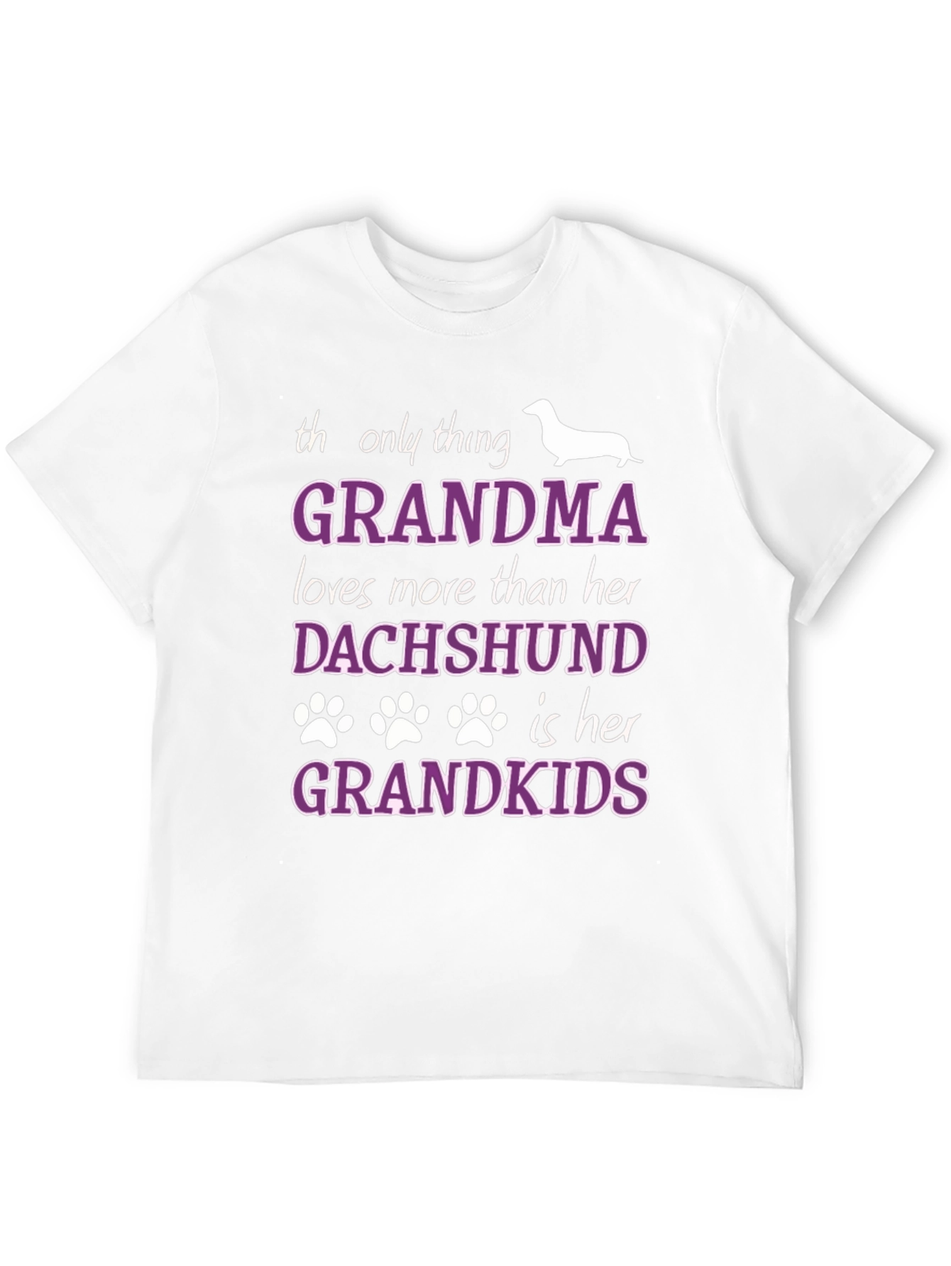Grandma Dachshund Grandkids T-Shirt