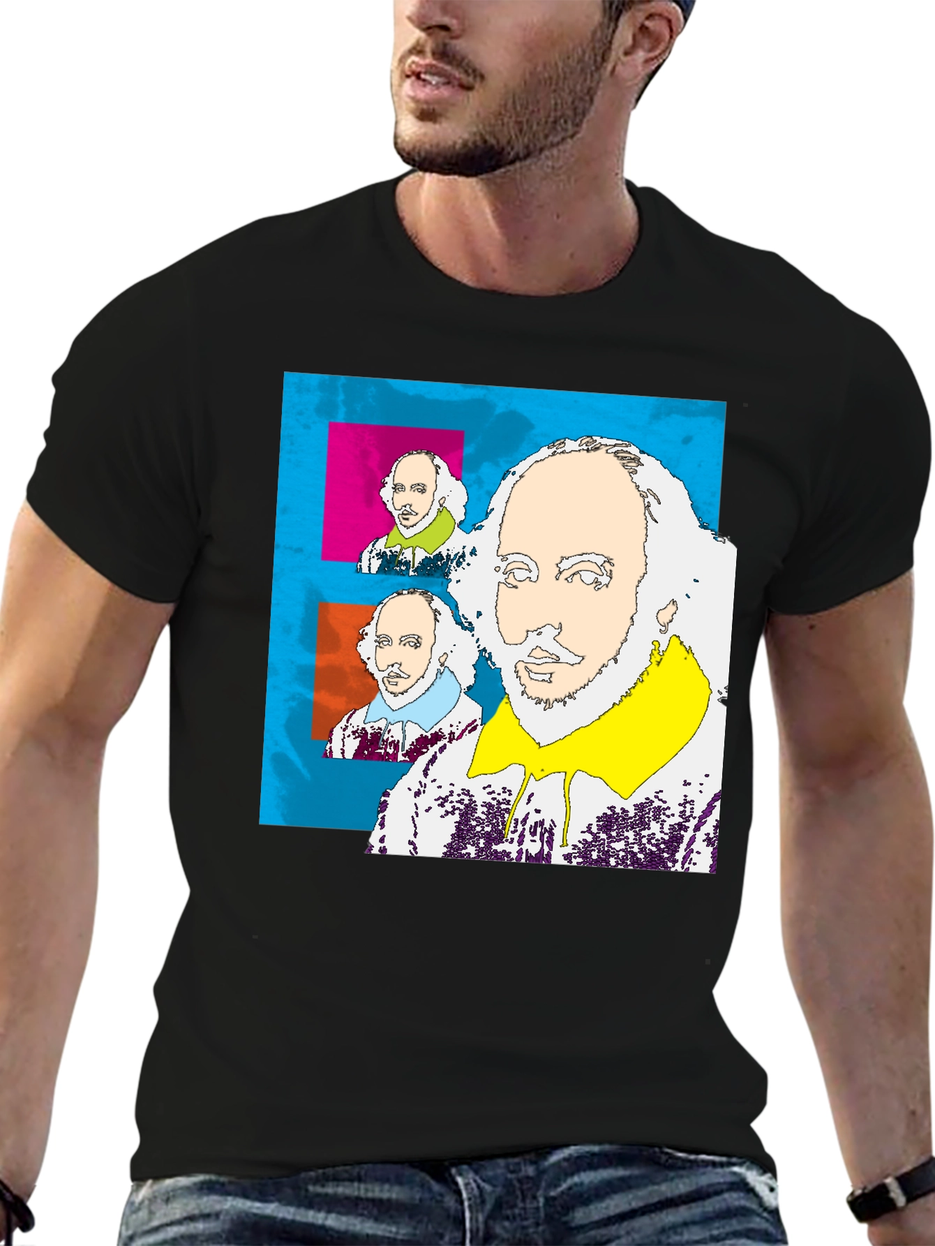 Shakespeare Pop Art T-Shirt - Bold and Unique Design