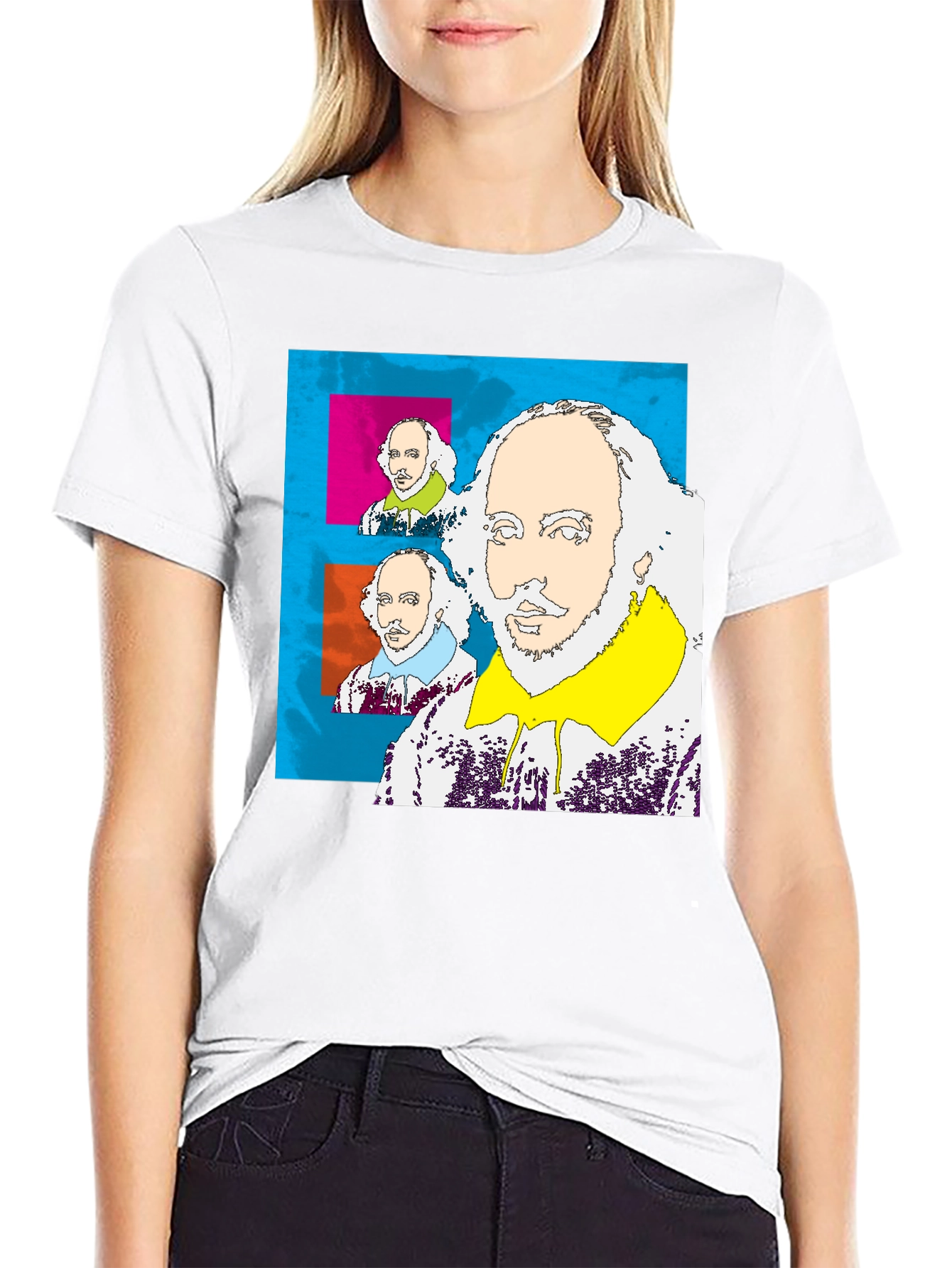 Shakespeare Pop Art T-Shirt - Bold and Unique Design