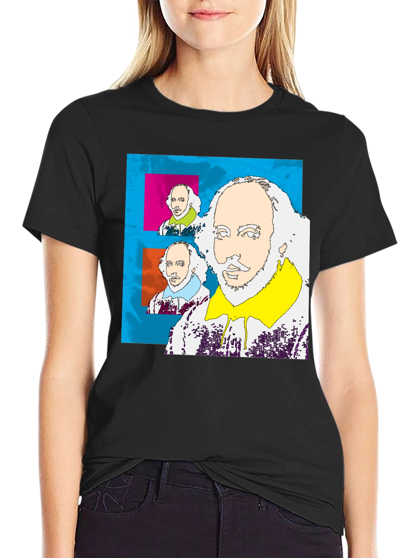 Shakespeare Pop Art T-Shirt - Bold and Unique Design