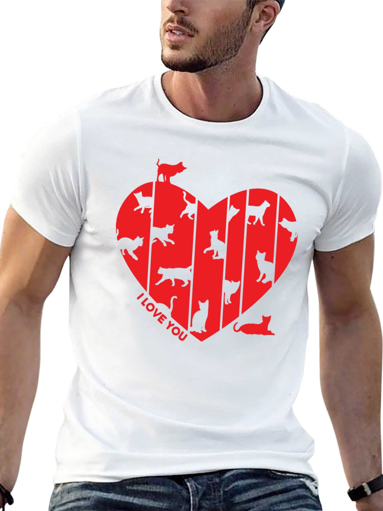 I Love You Cats T-Shirt