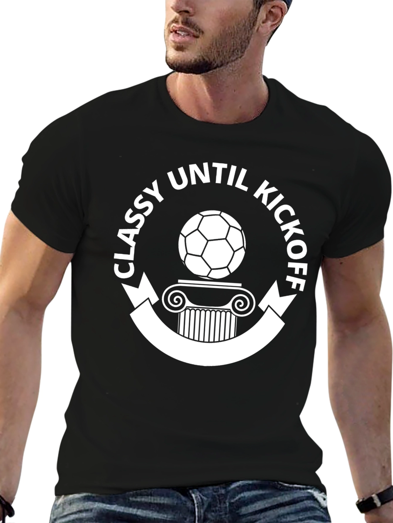 Classy Until Kickoff Soccer T-Shirt