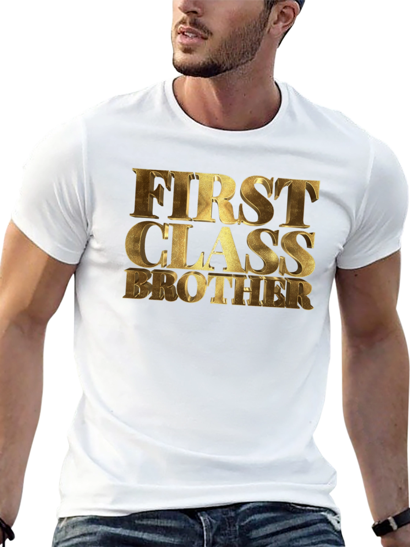 First Class Brother Black T-Shirt
