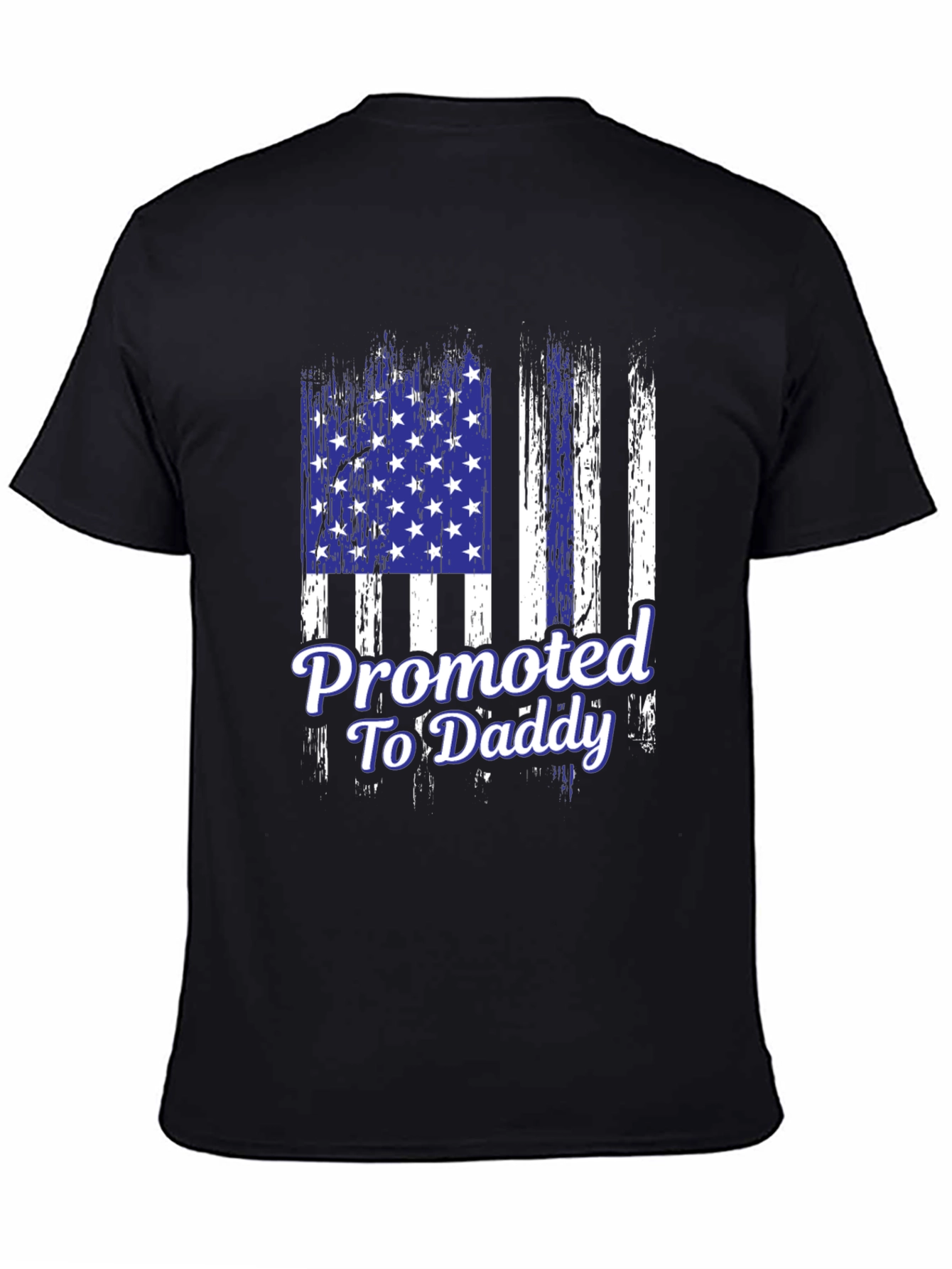 Promoted to Daddy Flag Graphic T-Shirt