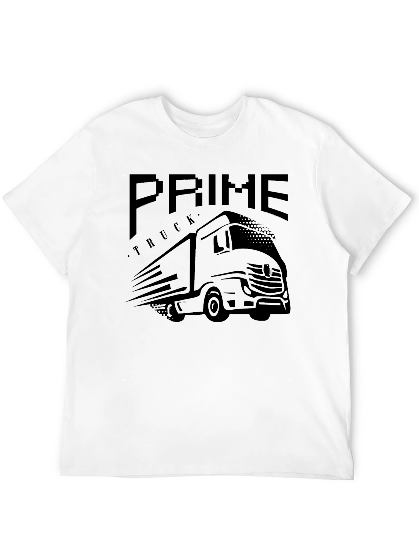 Prime Truck Graphic Print T-Shirt - Classic Black Tee