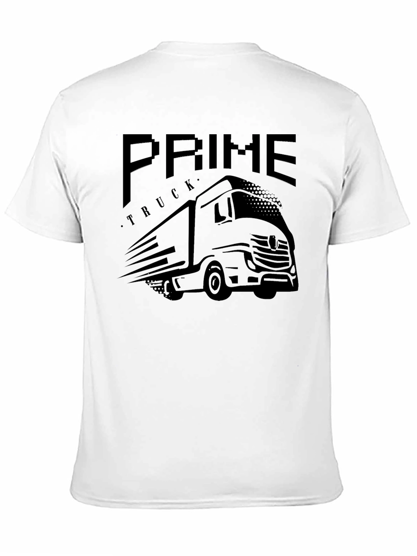 Prime Truck Graphic Print T-Shirt - Classic Black Tee