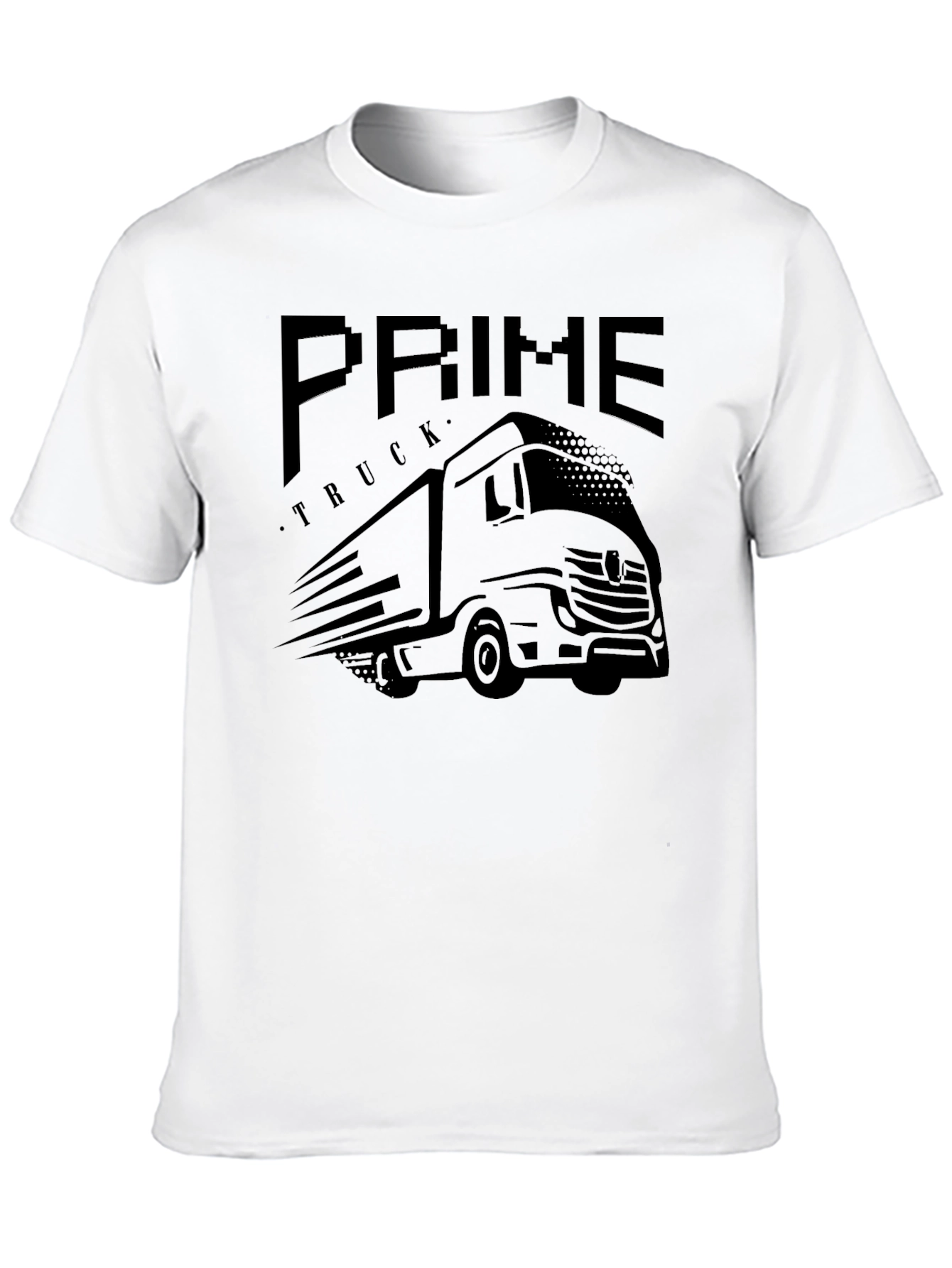 Prime Truck Graphic Print T-Shirt - Classic Black Tee