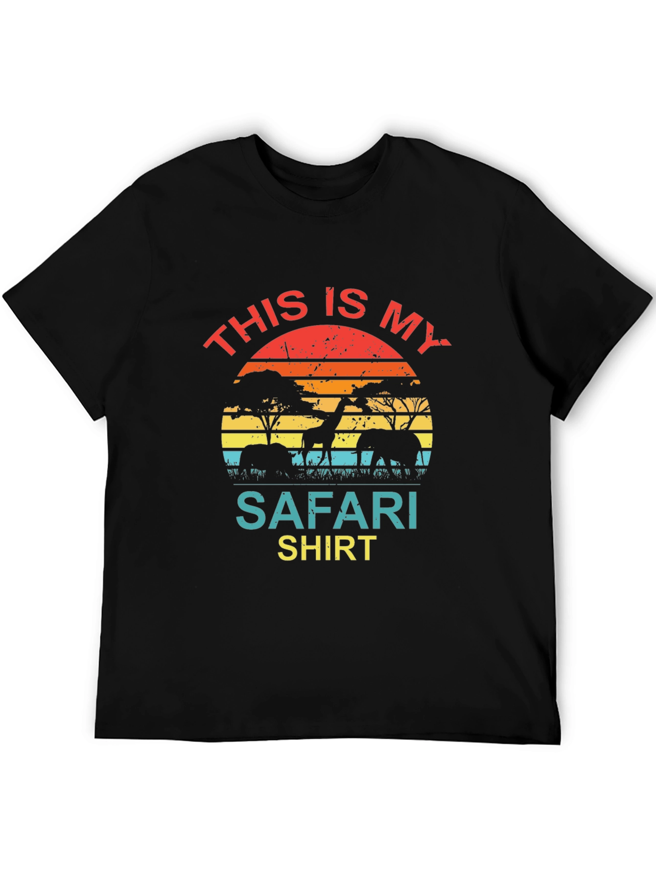 Safari Shirt - Animal Silhouette Graphic Tee