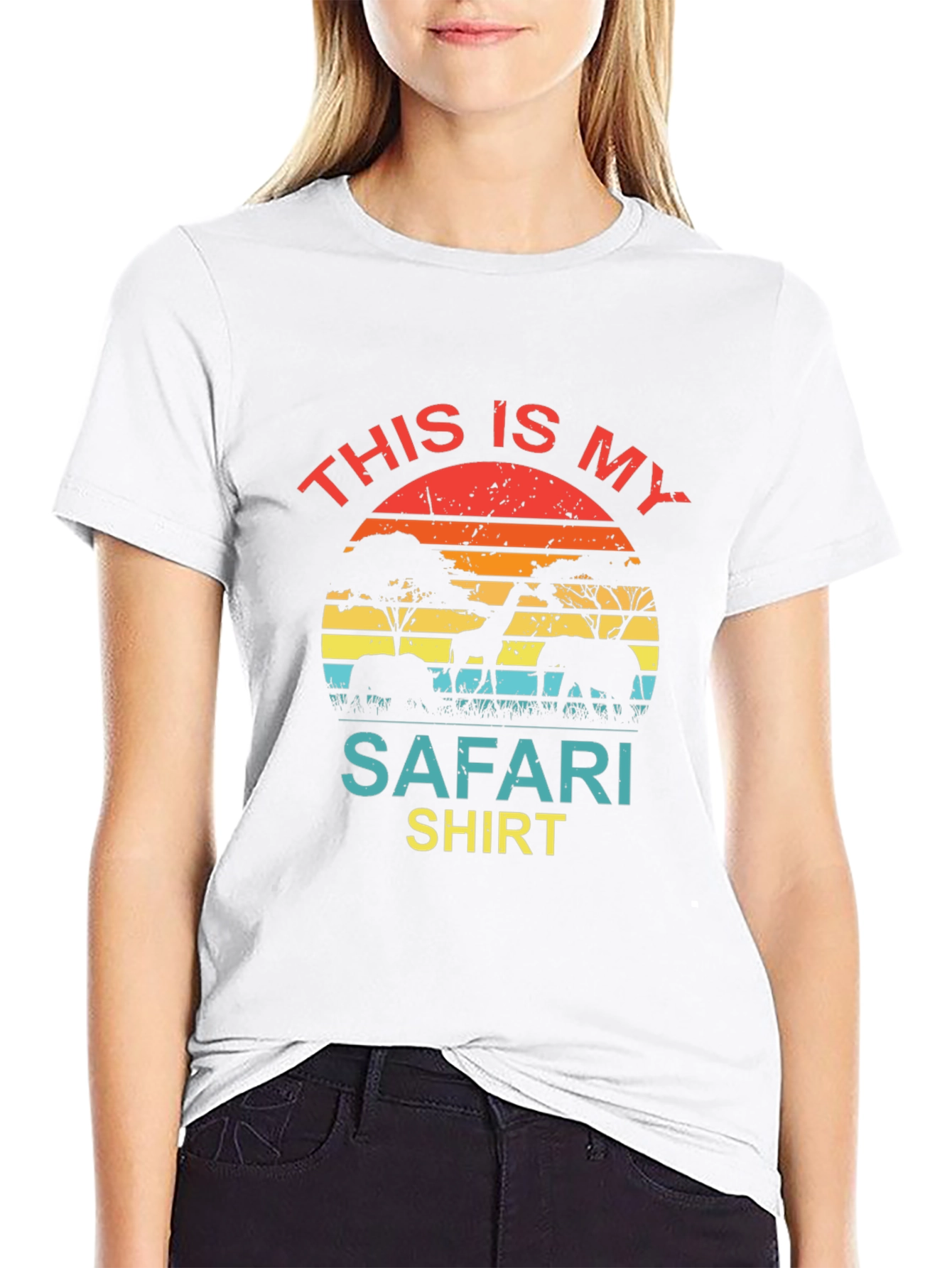 Safari Shirt - Animal Silhouette Graphic Tee