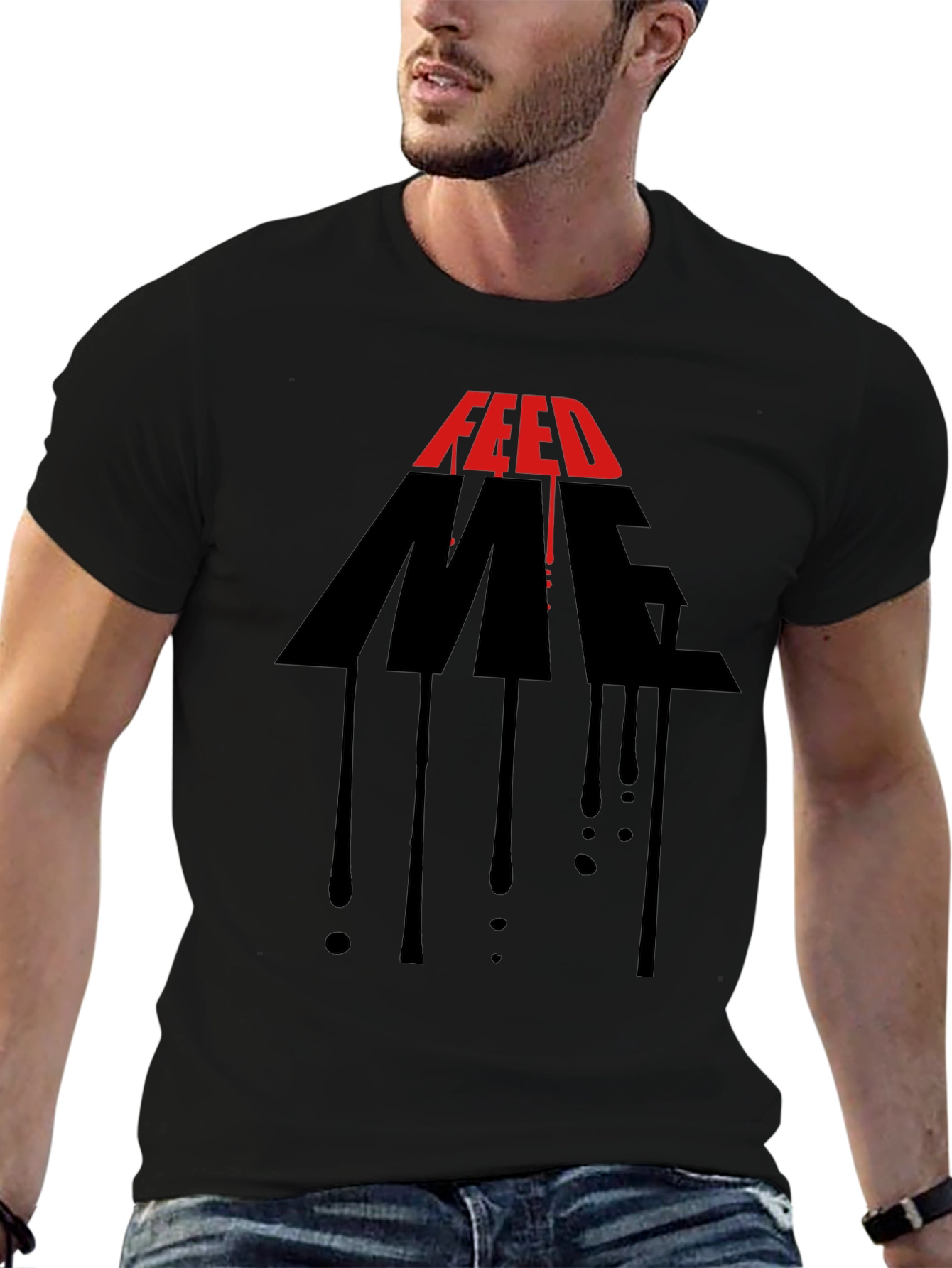 Feed Me Graphic Print Mens T-Shirt