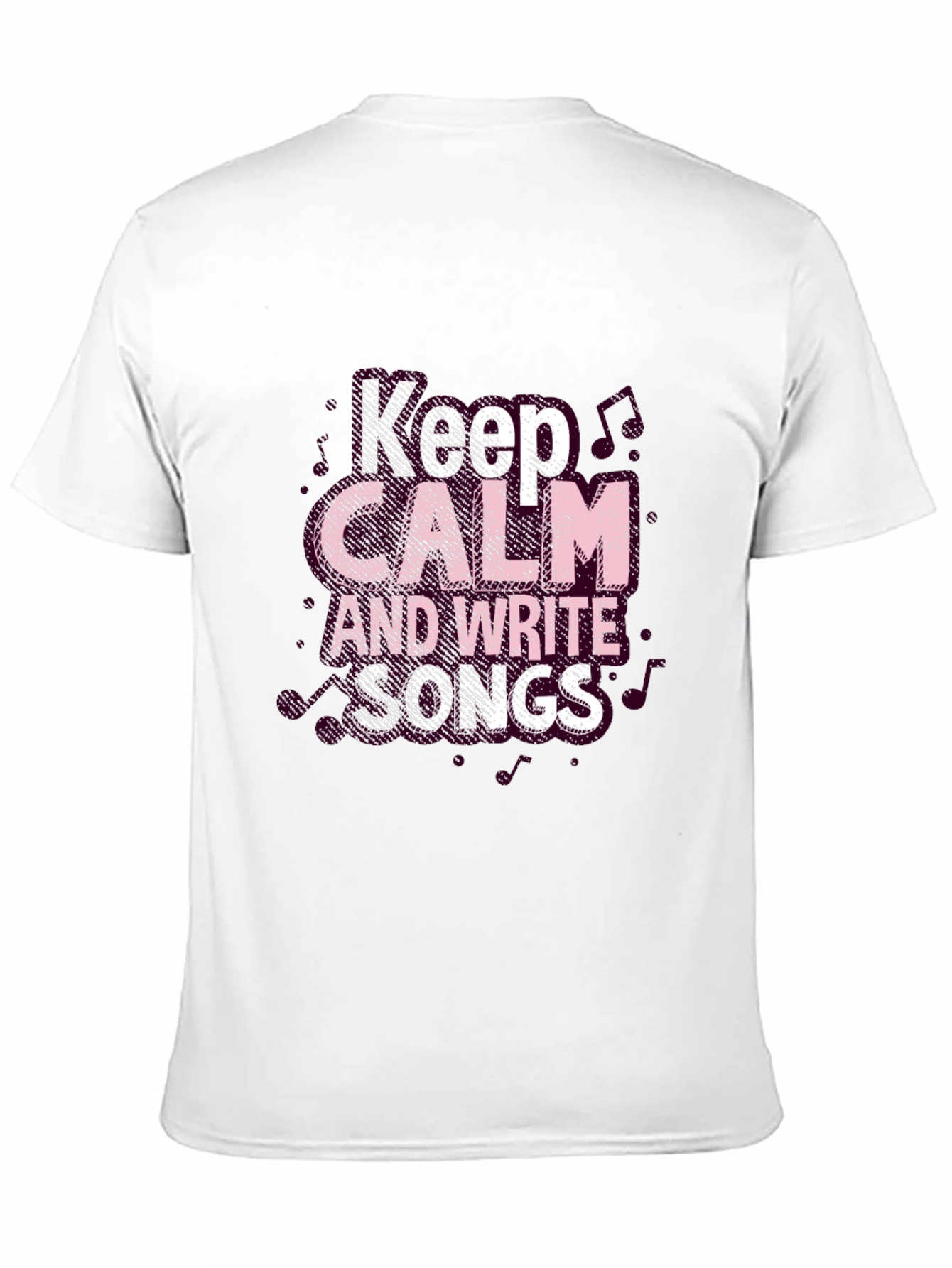 Keep Calm and Write Songs Black T-Shirt