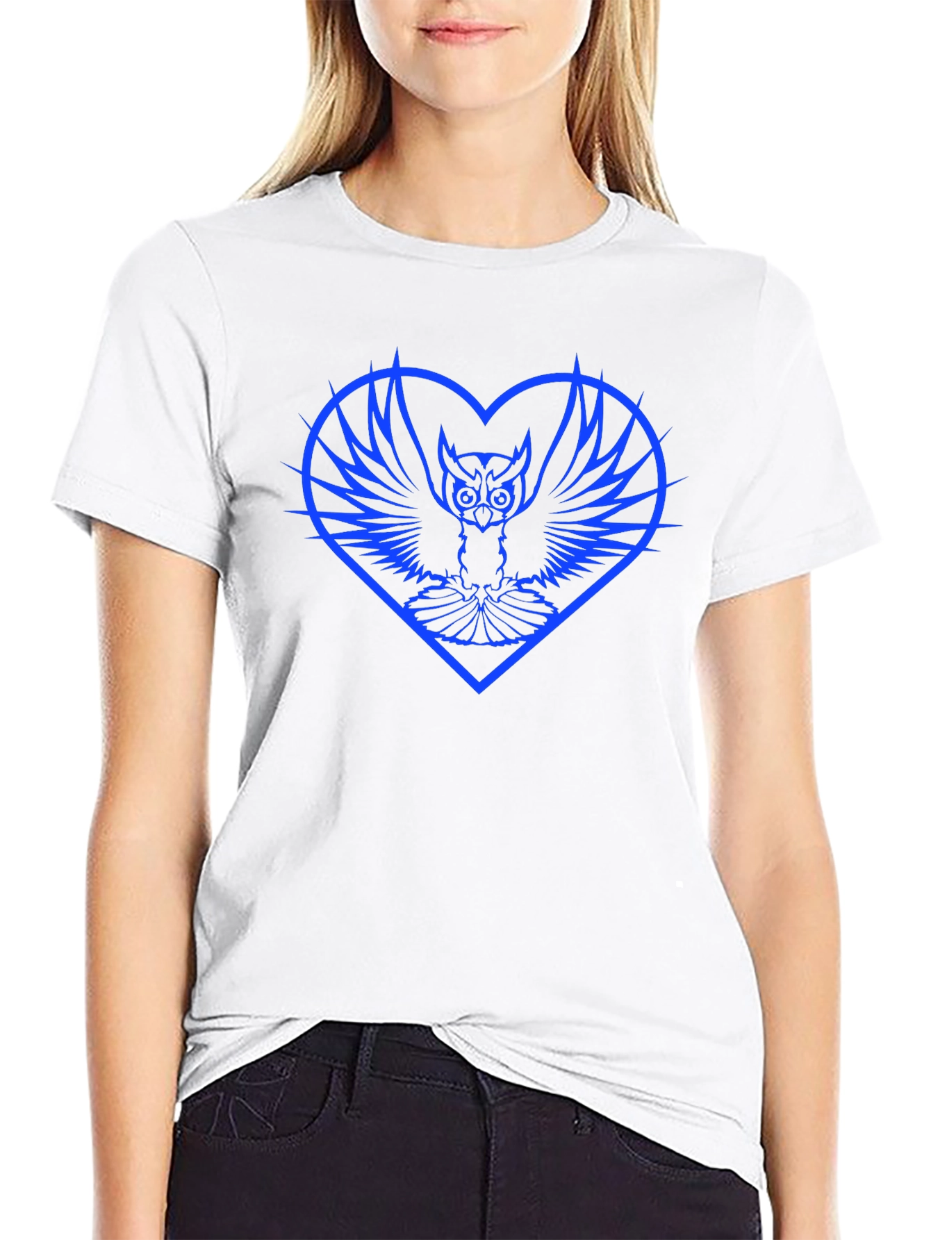 Owl Heart Graphic T-Shirt