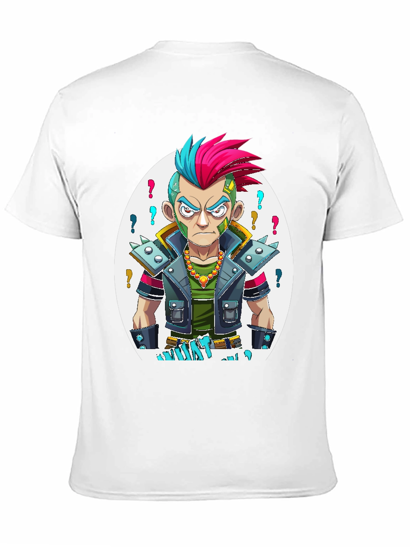 Edgy Cartoon Punk T-Shirt