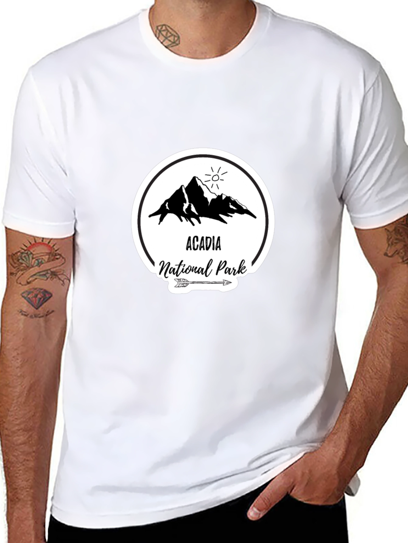 Acadia National Park T-Shirt Black Graphic Tee